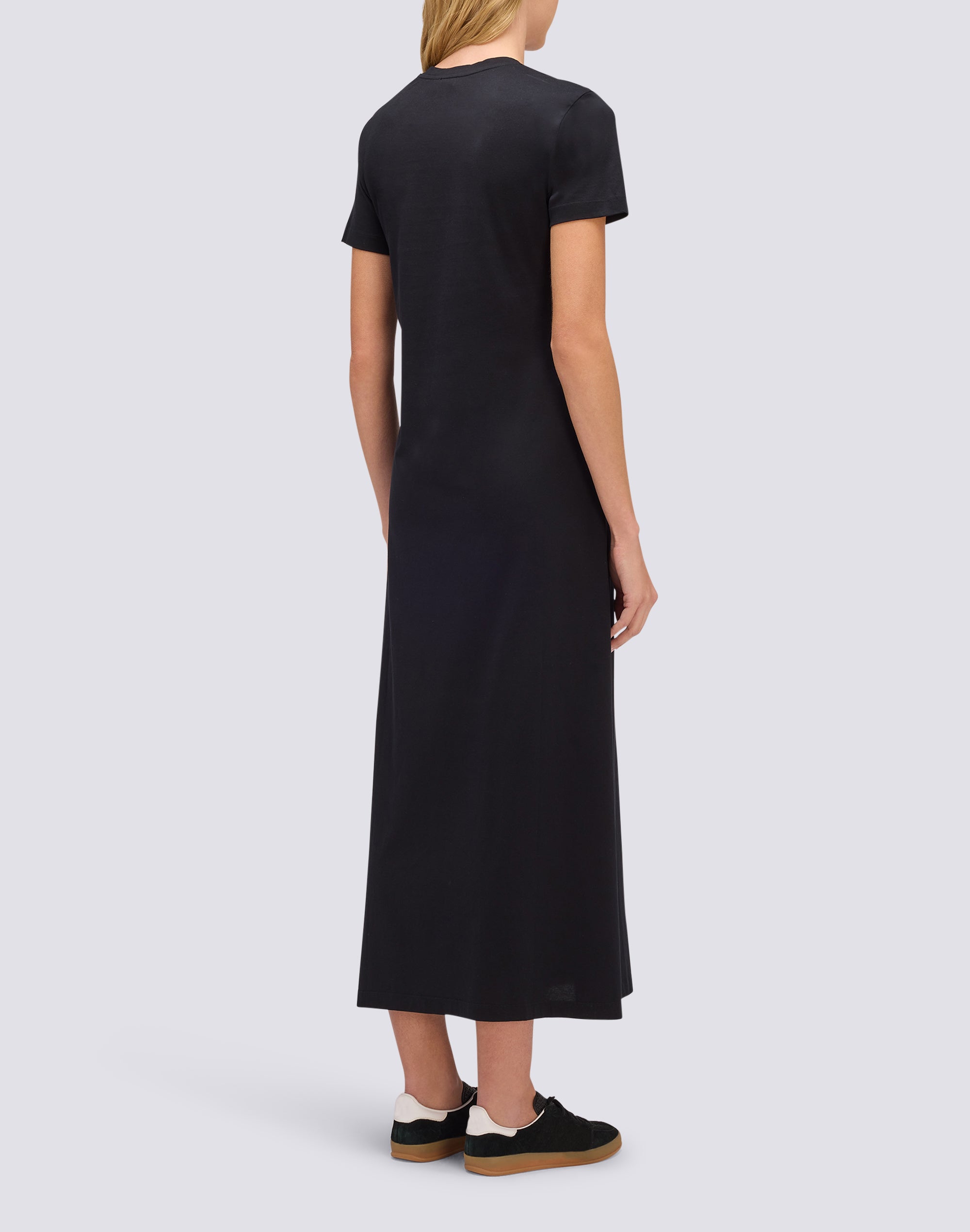 sundek-w214dryj100-abito-lungo-donna-in-cotone-jersey-con-spacchi-laterali image 2