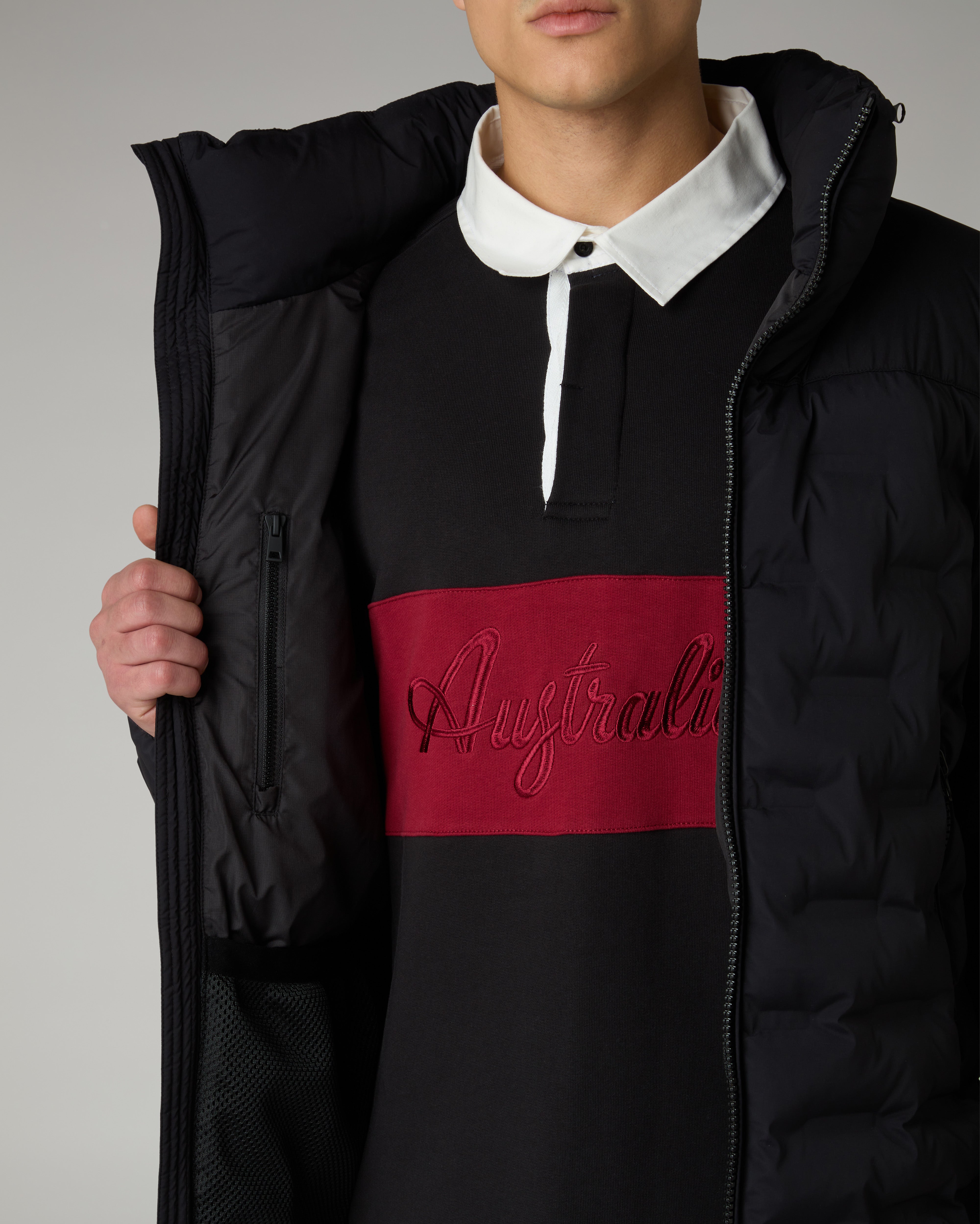 australian-3-d-jacket-giubbotto-trapuntato-termosaldato-nero-uomo image 7