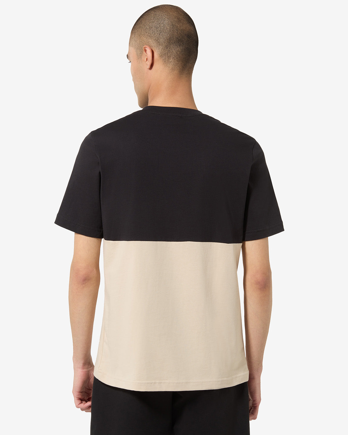 australian-color-block-t-shirt-in-cotone-sabbia-logo-rifrangente image 3
