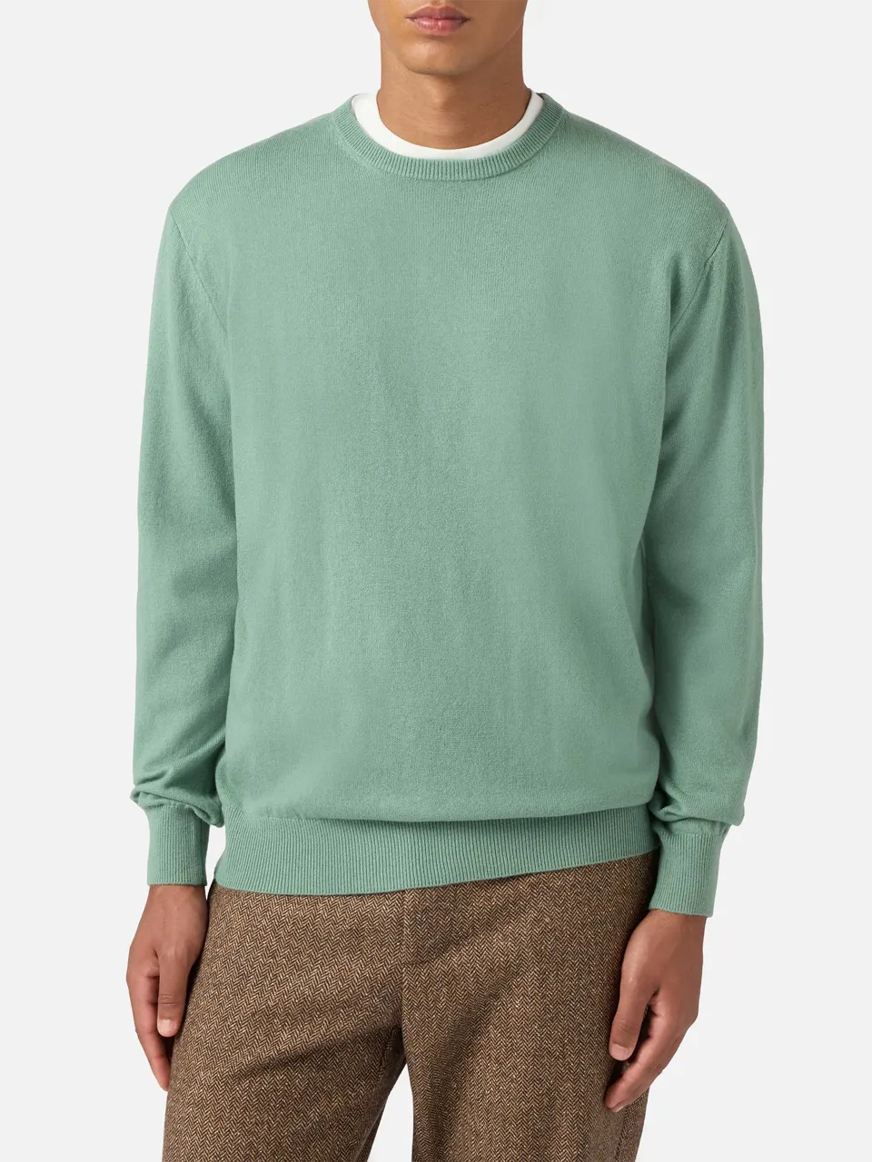 mc2-saint-barth-regent-maglione-lana-merino-cashmere-verde-salvia-uomo image 1