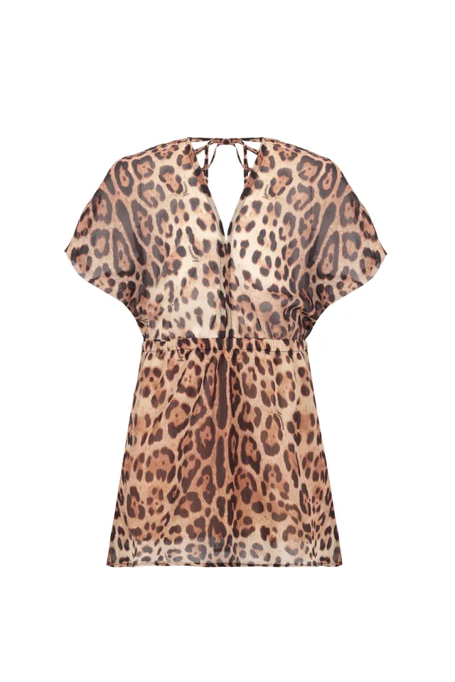 4giveness-abito-scollo-v-e-manica-3-4-in-georgette-fantasia-abito-mare-bimba image 1