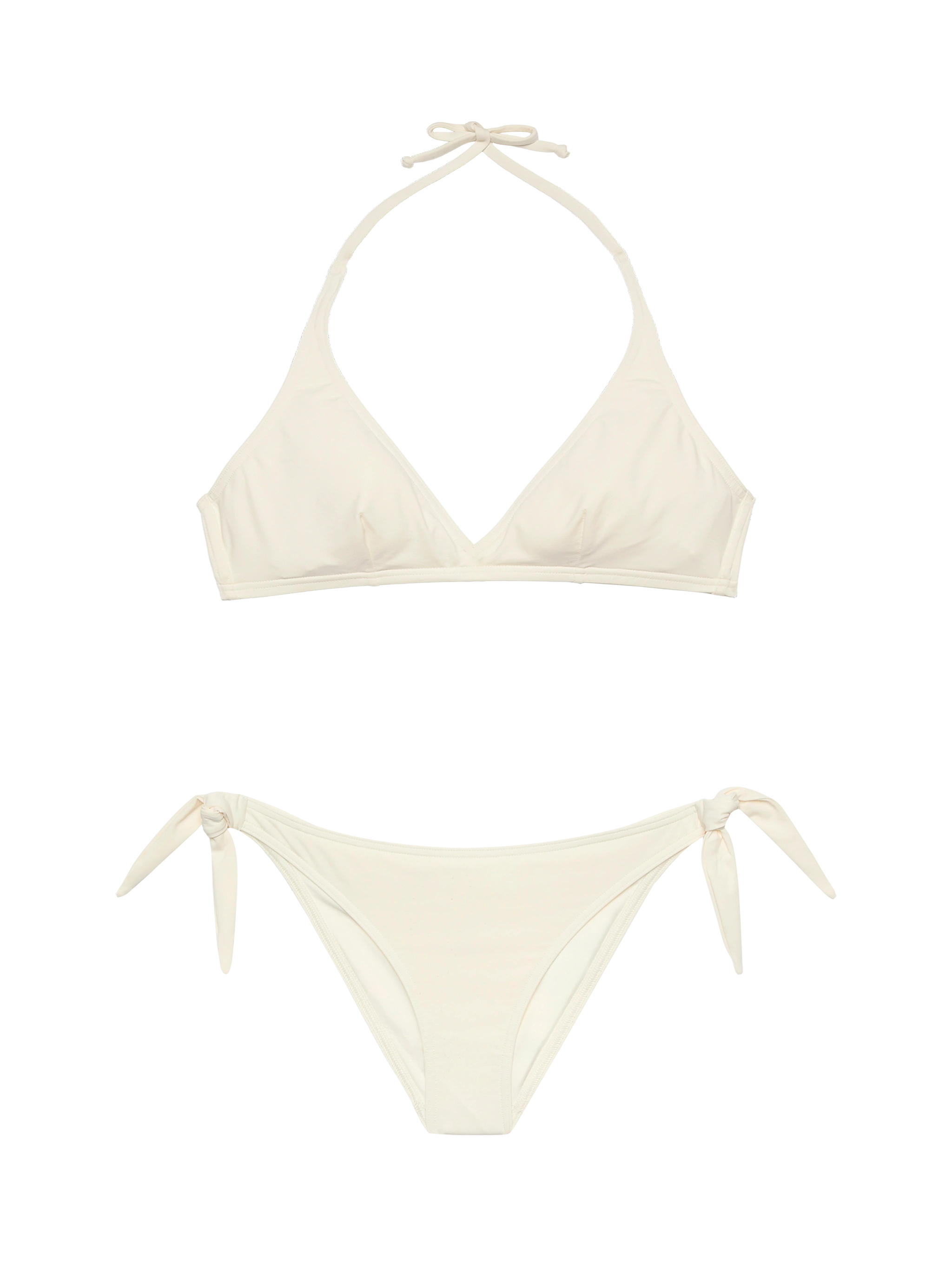 mc2-saint-barth-bikini-gaia-yali-crema-top-triangolo-slip-lacci image 1
