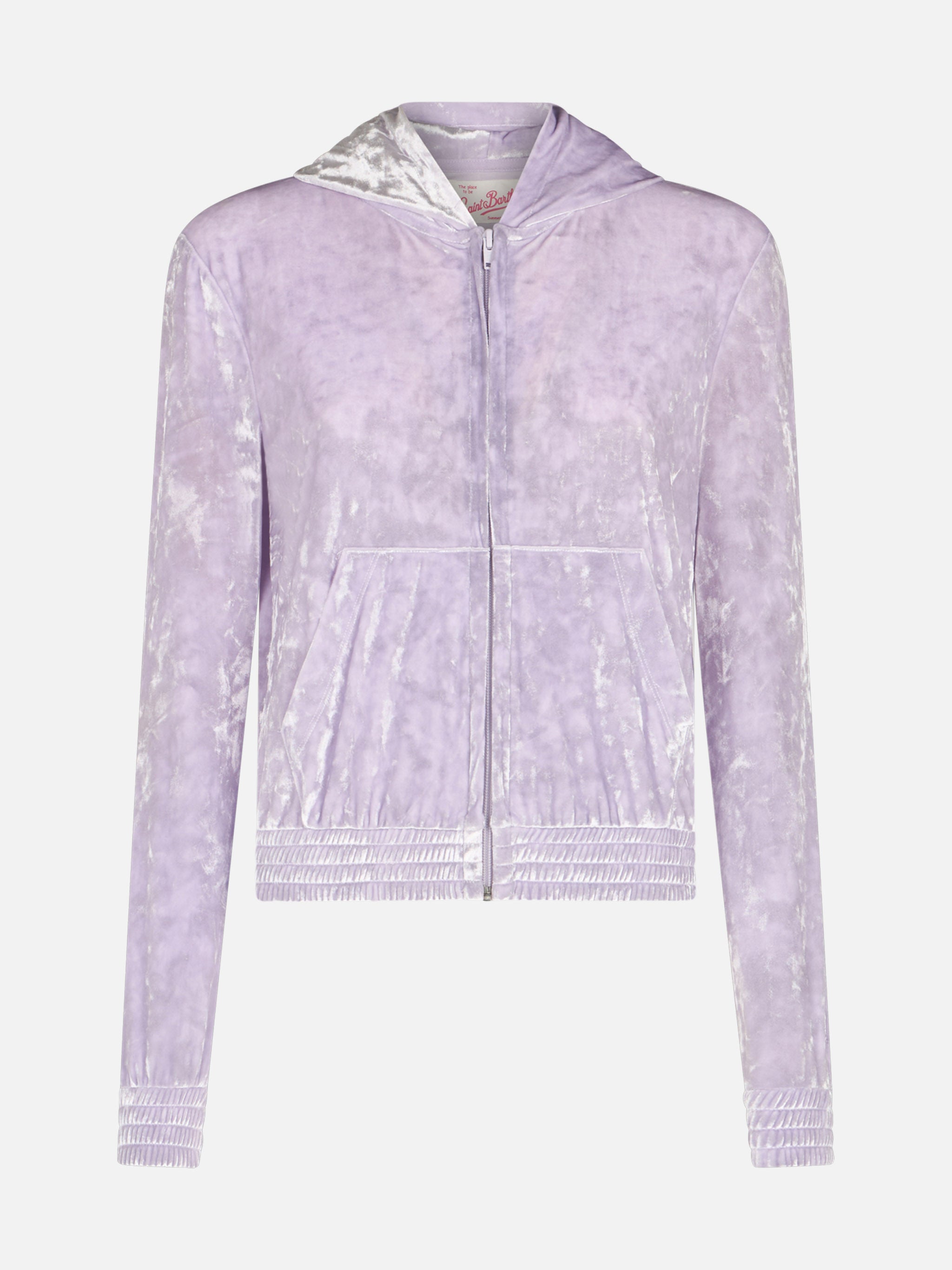 mc2-saint-barth-felpa-jasmine-donna-lilla-in-ciniglia-con-zip image 1