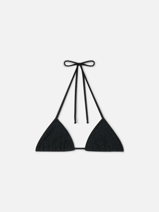 top-bikini-mc2-saint-barth-leah-string-triangolo-in-crinkle-lurex-nero image 1