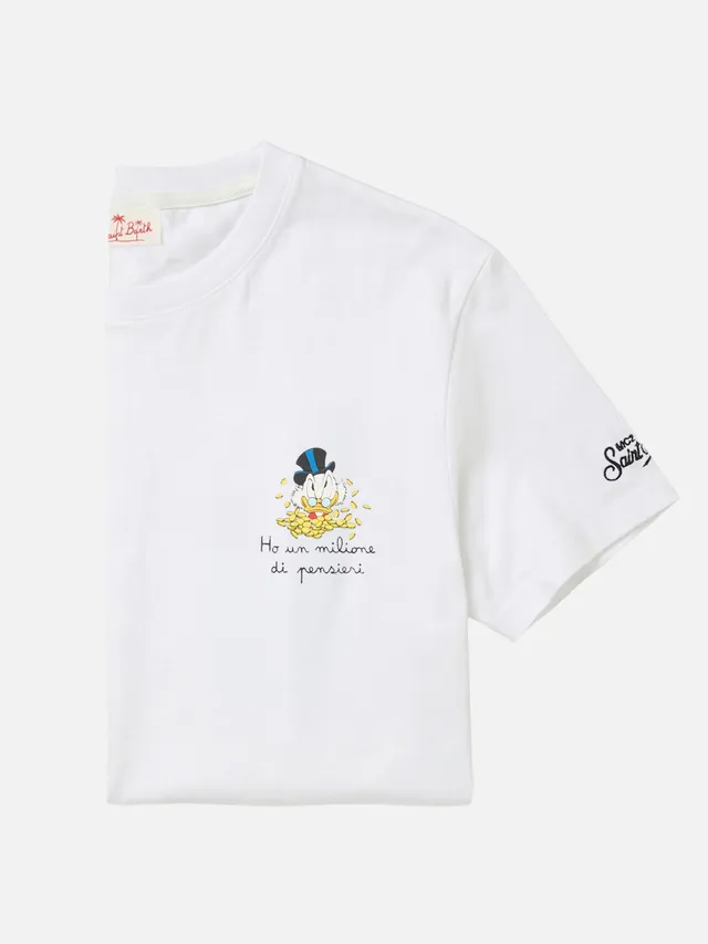 mc2-saint-barth-t-shirt-portofino-uomo-bianca-con-ricamo-ho-un-milione-di-pensie image 1