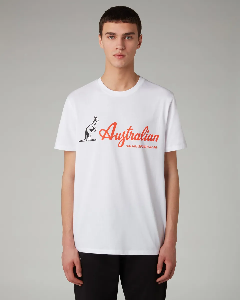 australian-big-logo-t-shirt-maglietta-cotone-stampa-serigrafica-davanti image 1