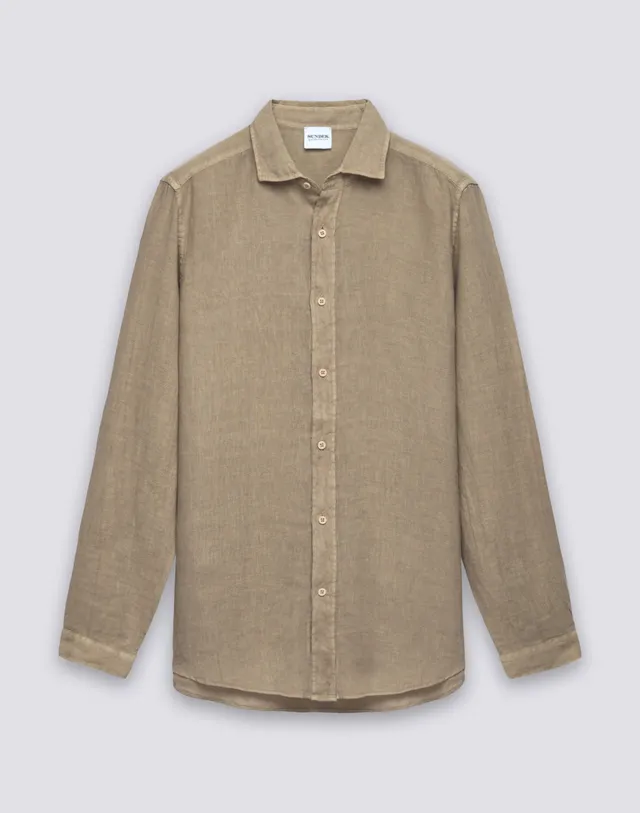 sundek-goldenwave-camicia-uomo-in-lino-tinto-capo-regular image 1