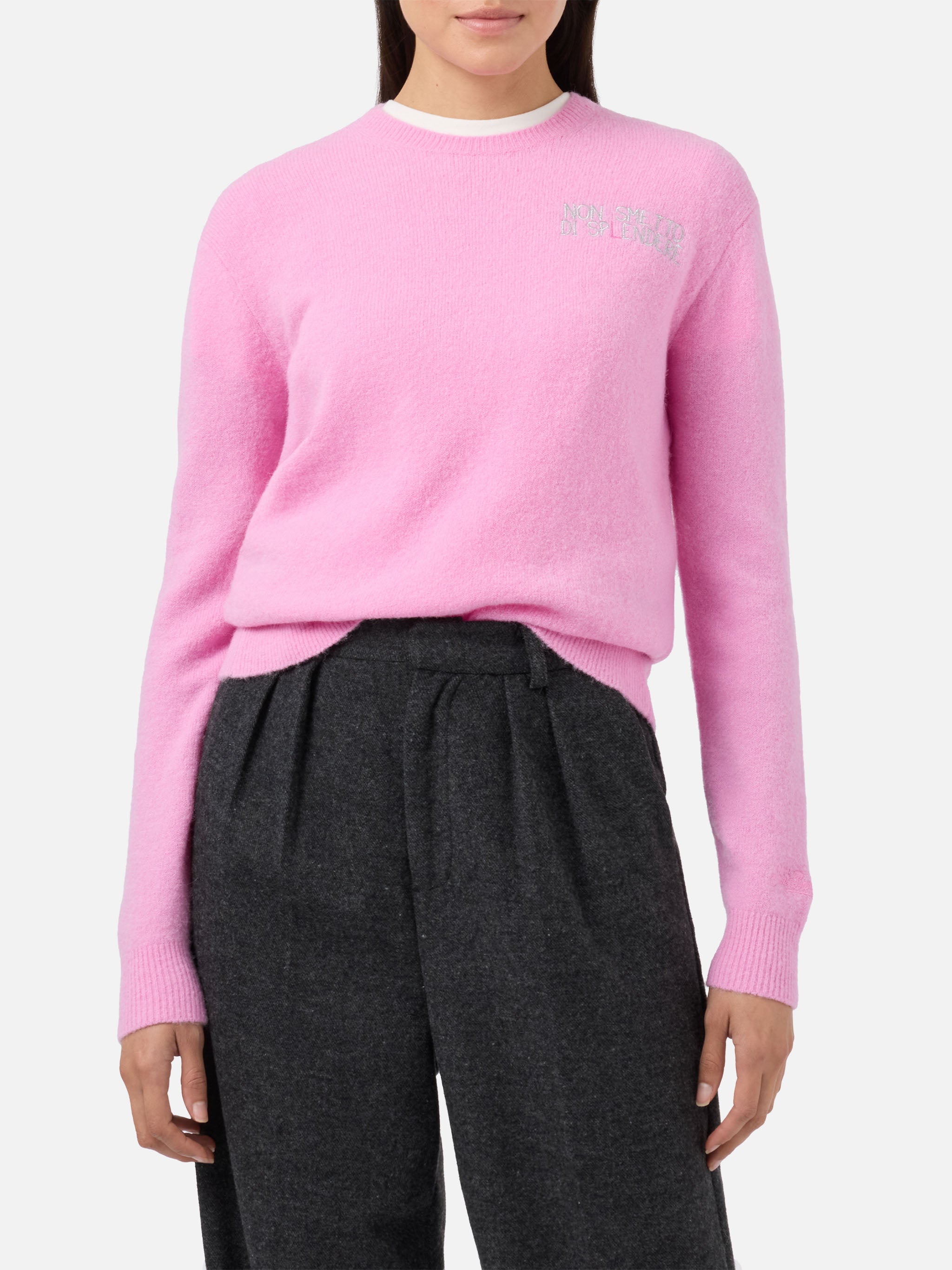 mc2-saint-barth-new-queen-maglia-girocollo-donna-in-misto-lana-merino-e-alpaca-r image 1