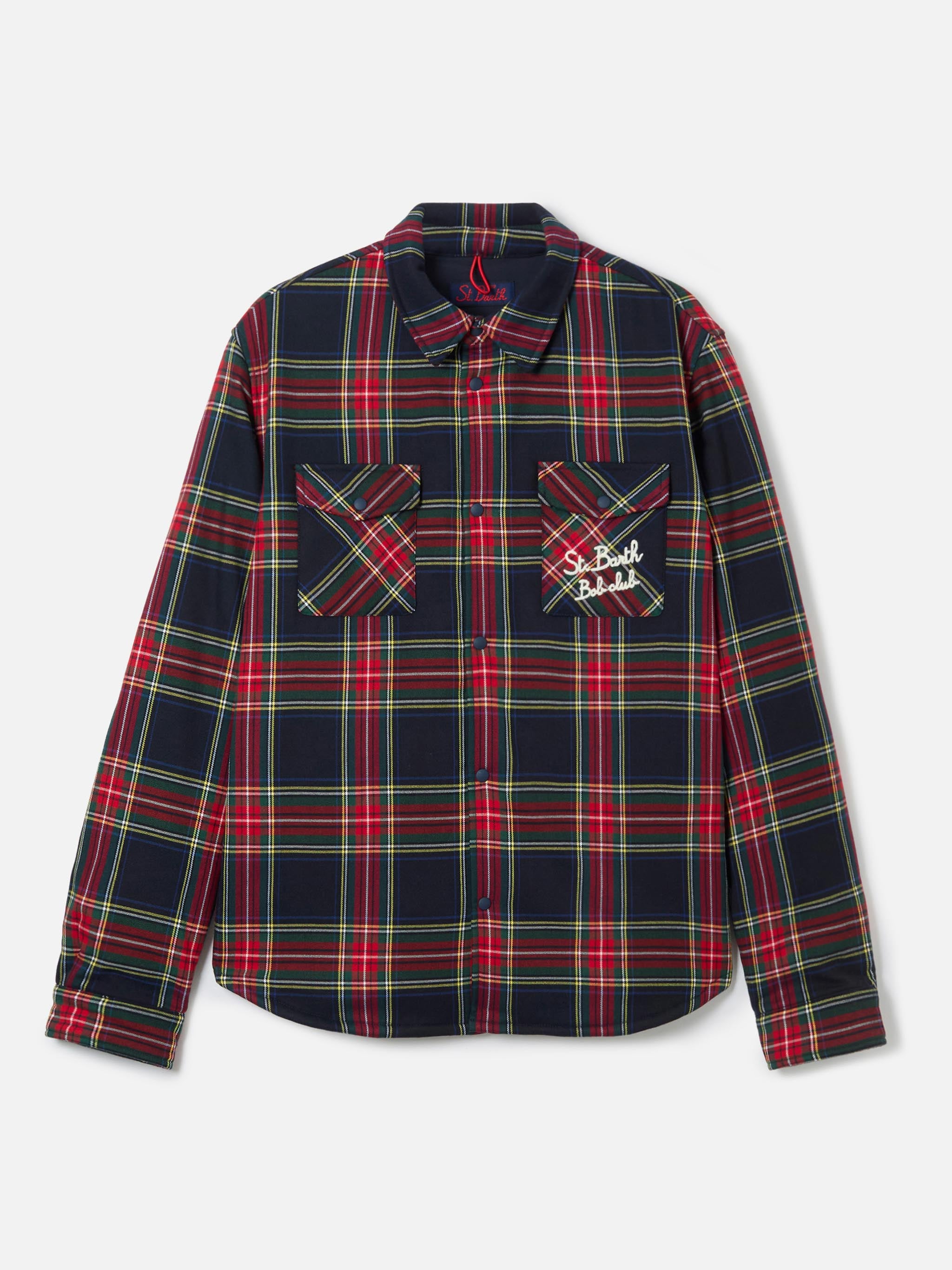 mc2-saint-barth-camicia-over-uomo-tartan-imbottita-st-barth-bob-club image 7