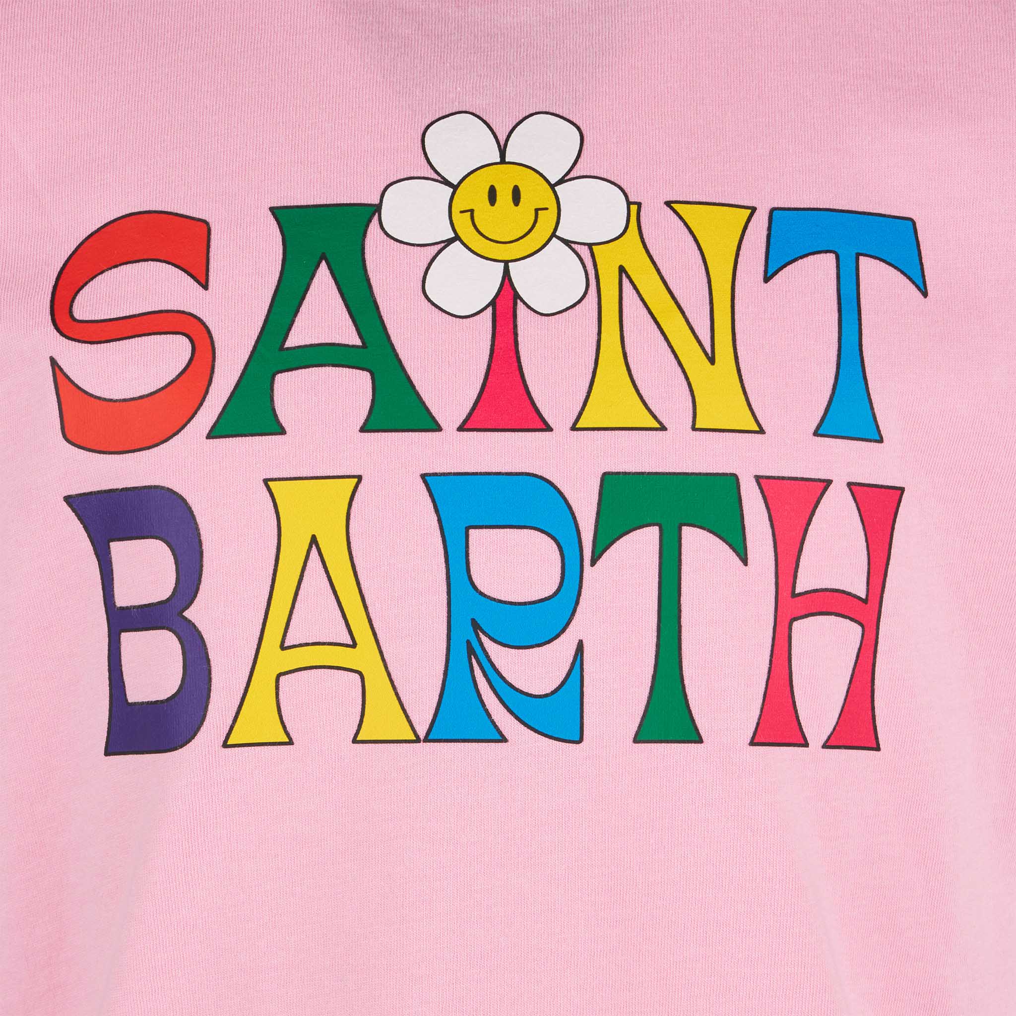 mc2-saint-barth-t-shirt-bambina-con-logo-e-margherita-cotone-rosa-vestibilit-reg image 2