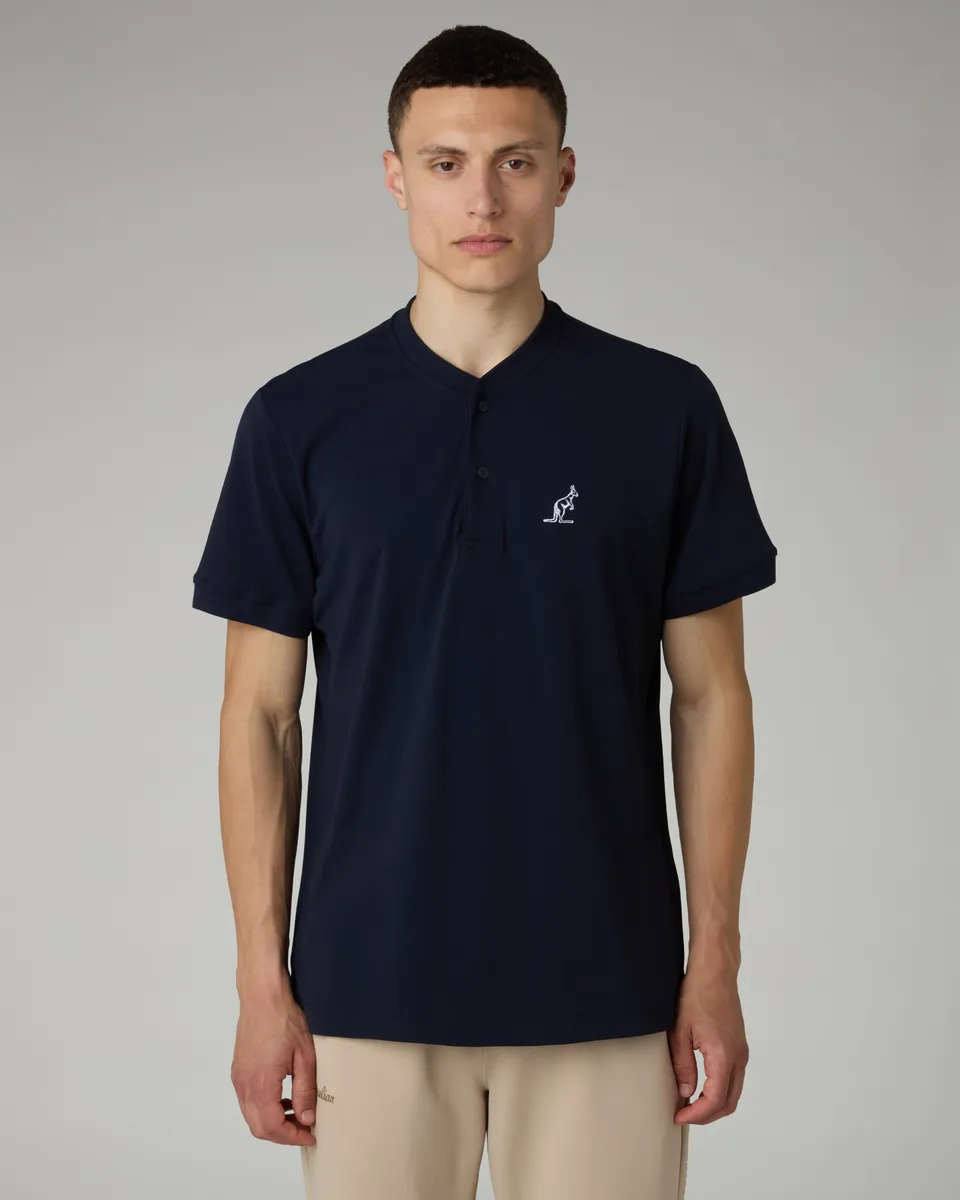 australian-style-polo-in-piquet-tecnico-blu-navy image 1