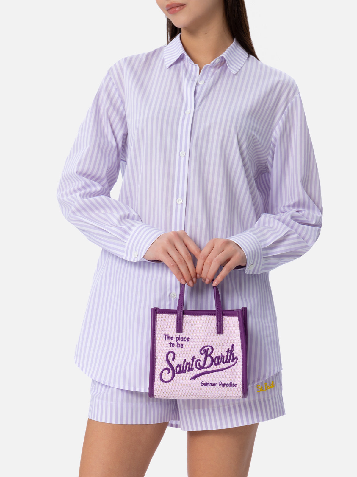 mc2-saint-barth-borsa-vivian-mini-straw-lilla-effetto-paglia image 5