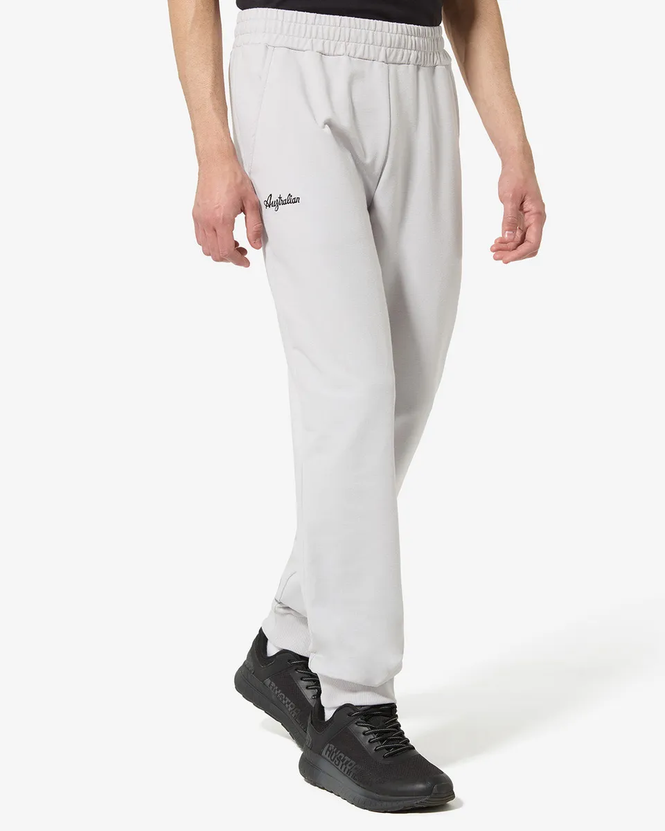 australian-essential-track-pant-pantalone-felpa-uomo-cenere-slim-fit image 1
