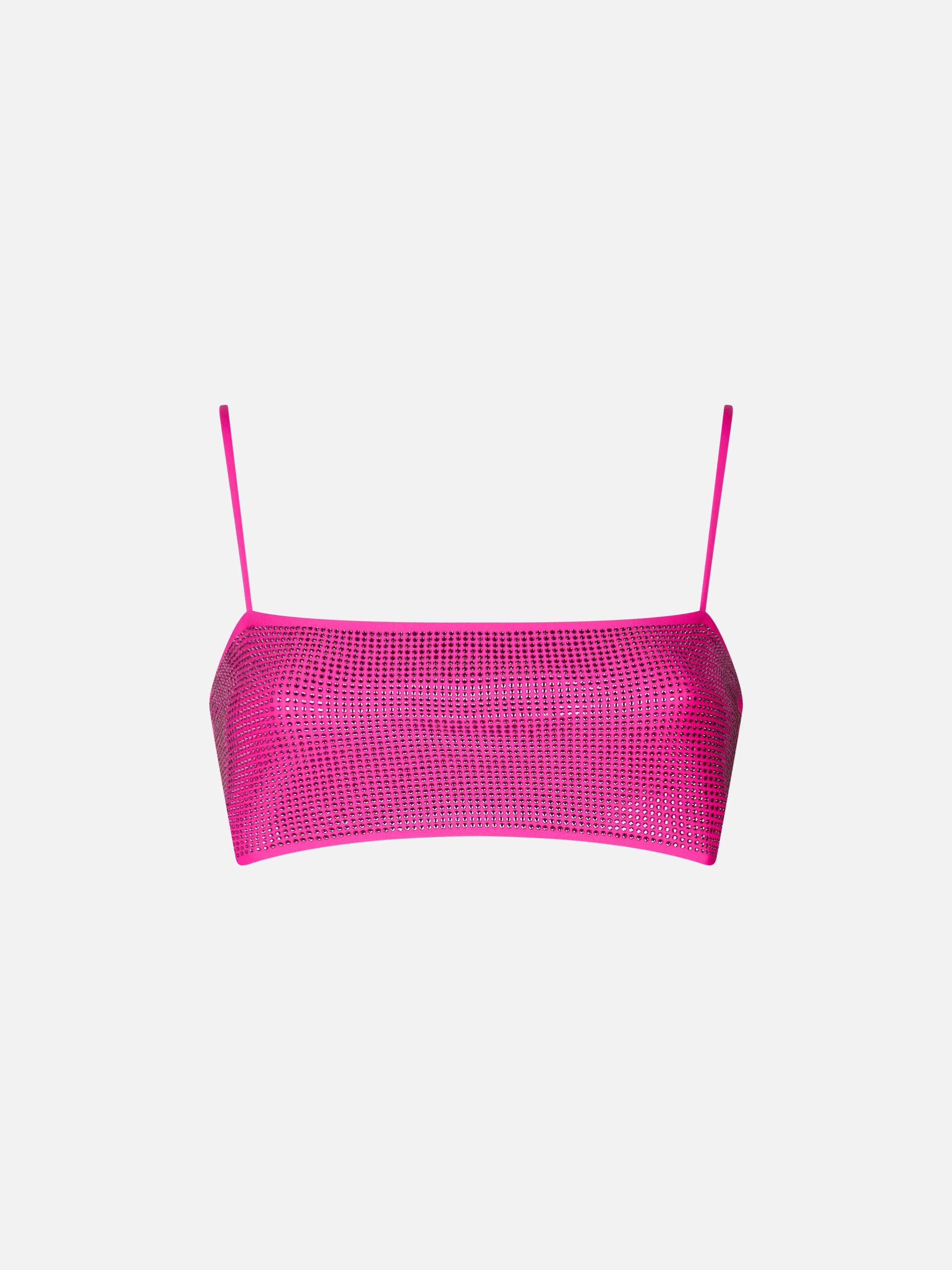 mc2-saint-barth-top-bikini-athena-fascia-fucsia-con-strass image 1