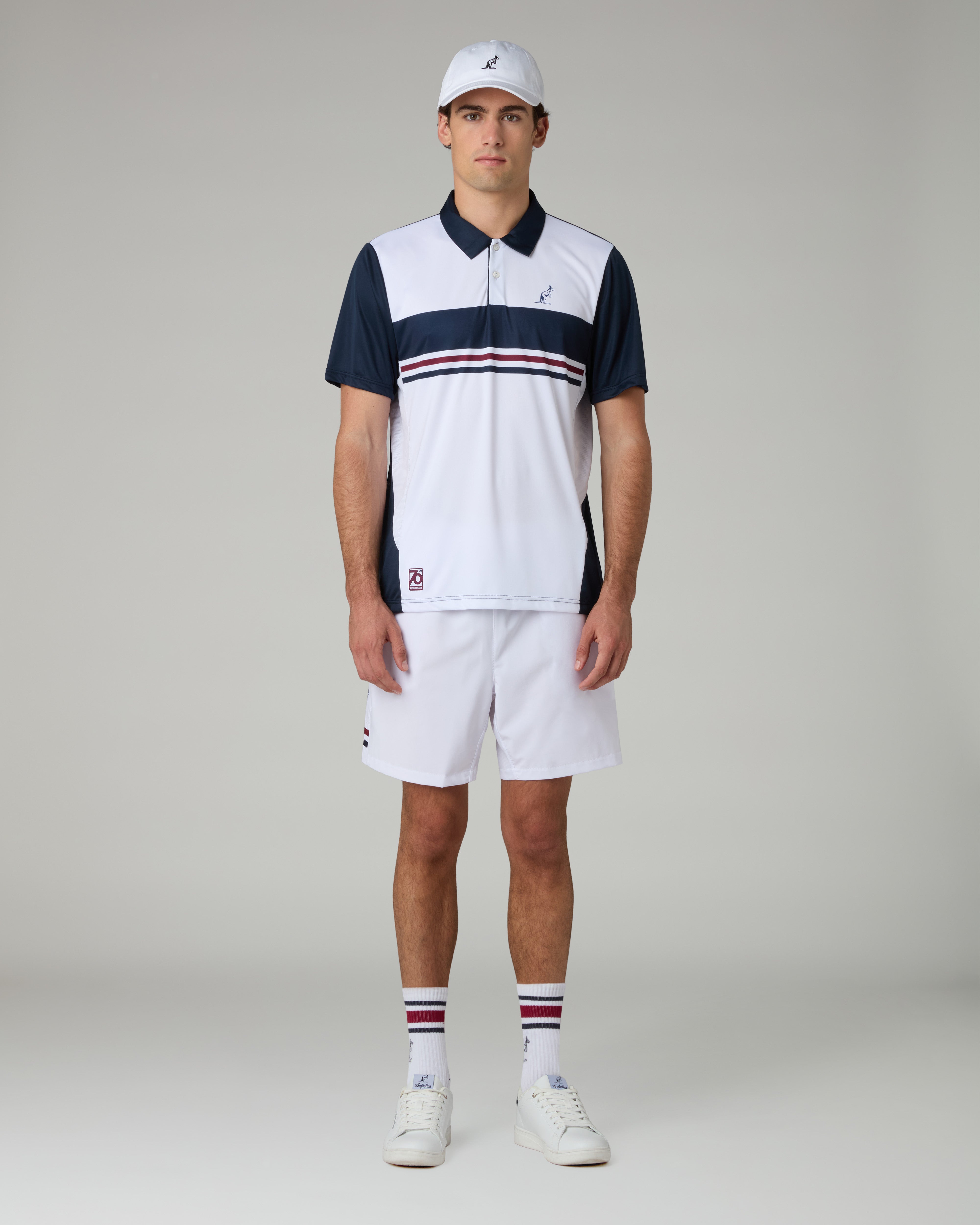 australian-perfect-short-short-tennis-bianco-in-tessuto-slam-made-in-italy image 2