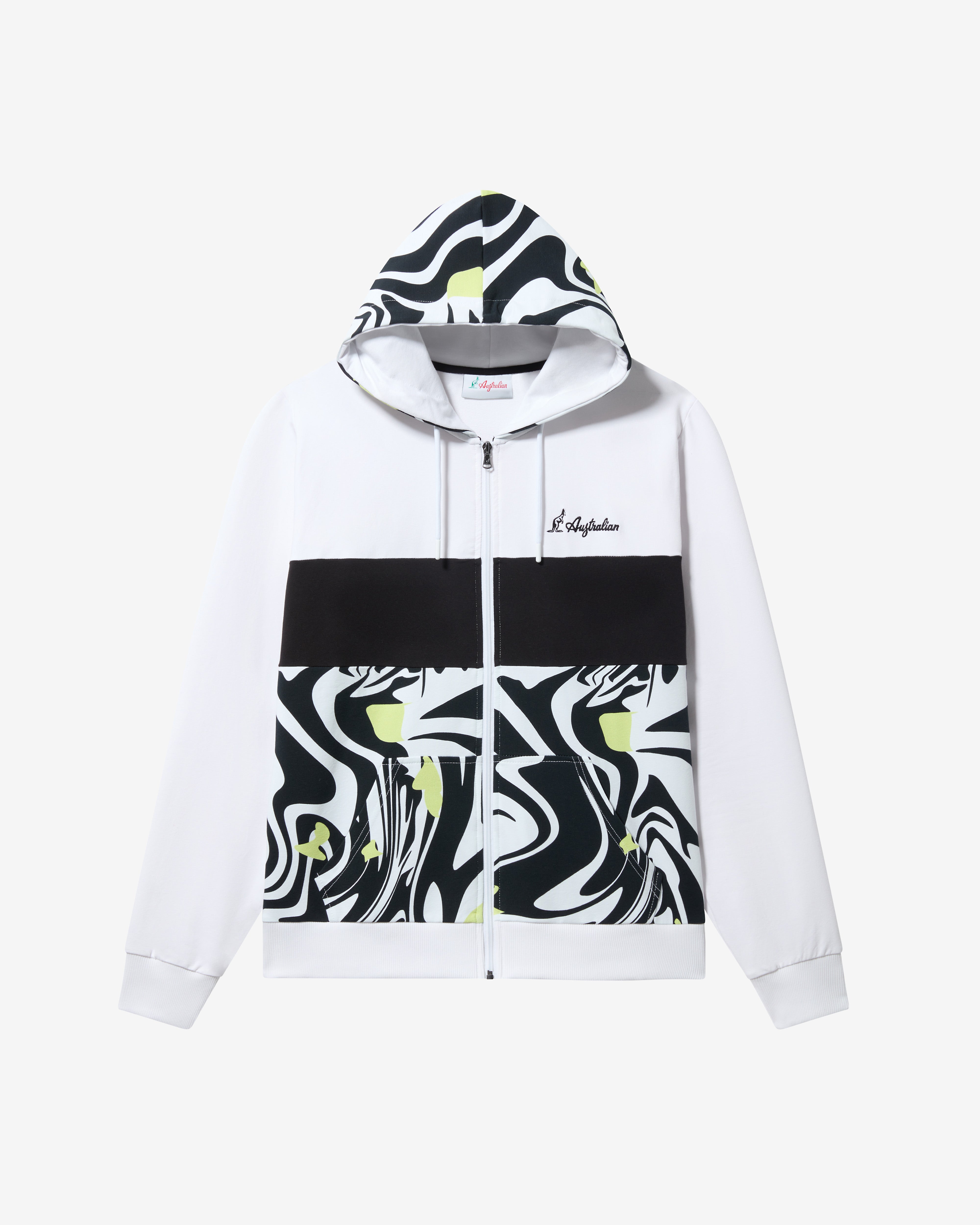 australian-vinyl-track-jacket-giacca-bianca-con-cappuccio image 6