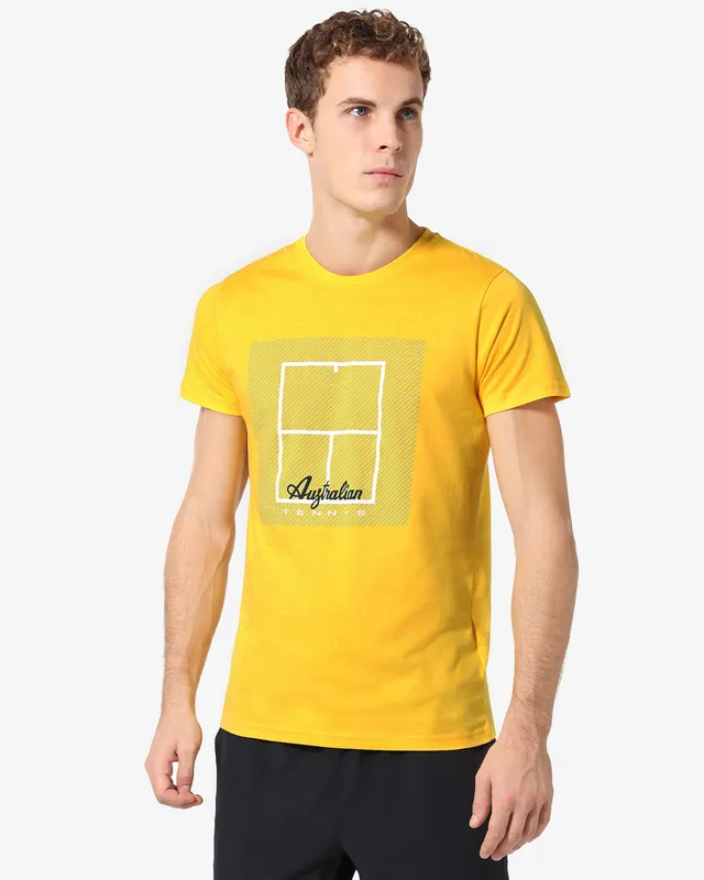 australian-tennis-court-t-shirt-zafferano-maglia-cotone-uomo image 1