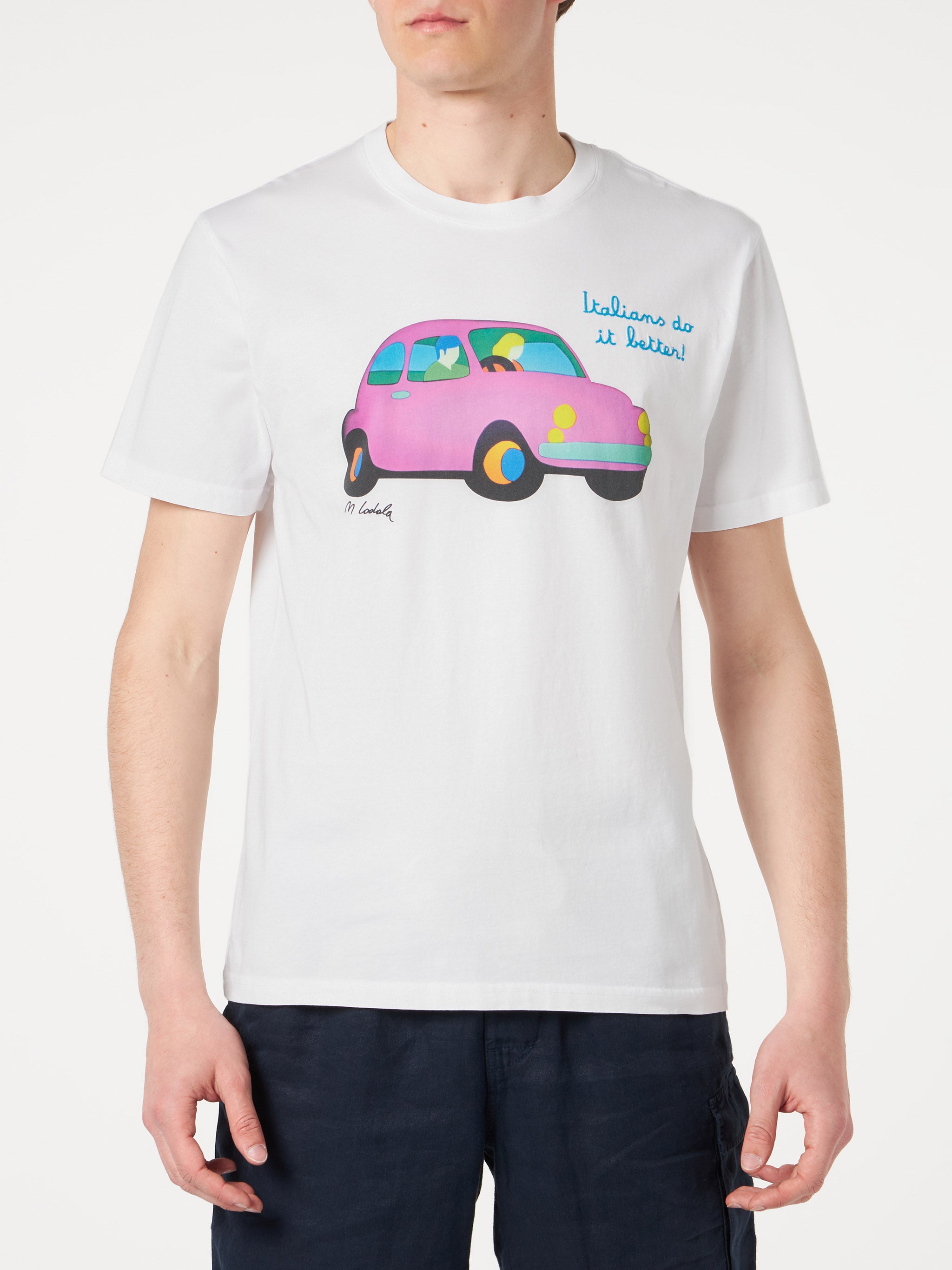 t-shirt-mc2-saint-barth-lodola-car-special-edition-in-cotone-bianco image 3