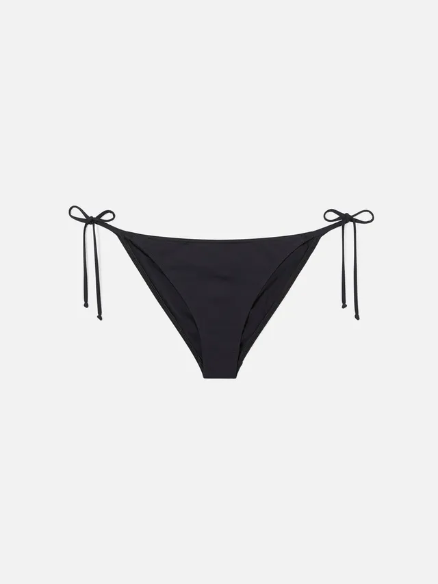 mc2-saint-barth-virgo-slip-mare-con-laccetti-nero-tinta-unita image 1
