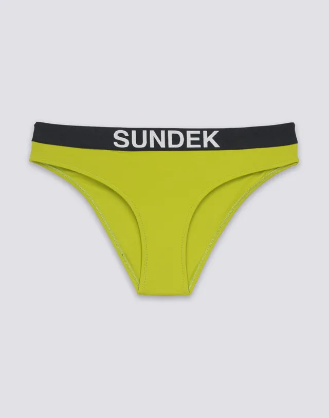 sundek-marcela-slip-culotte-mare-donna-con-elastico-jacquard-logo-w200kbl3000 image 1