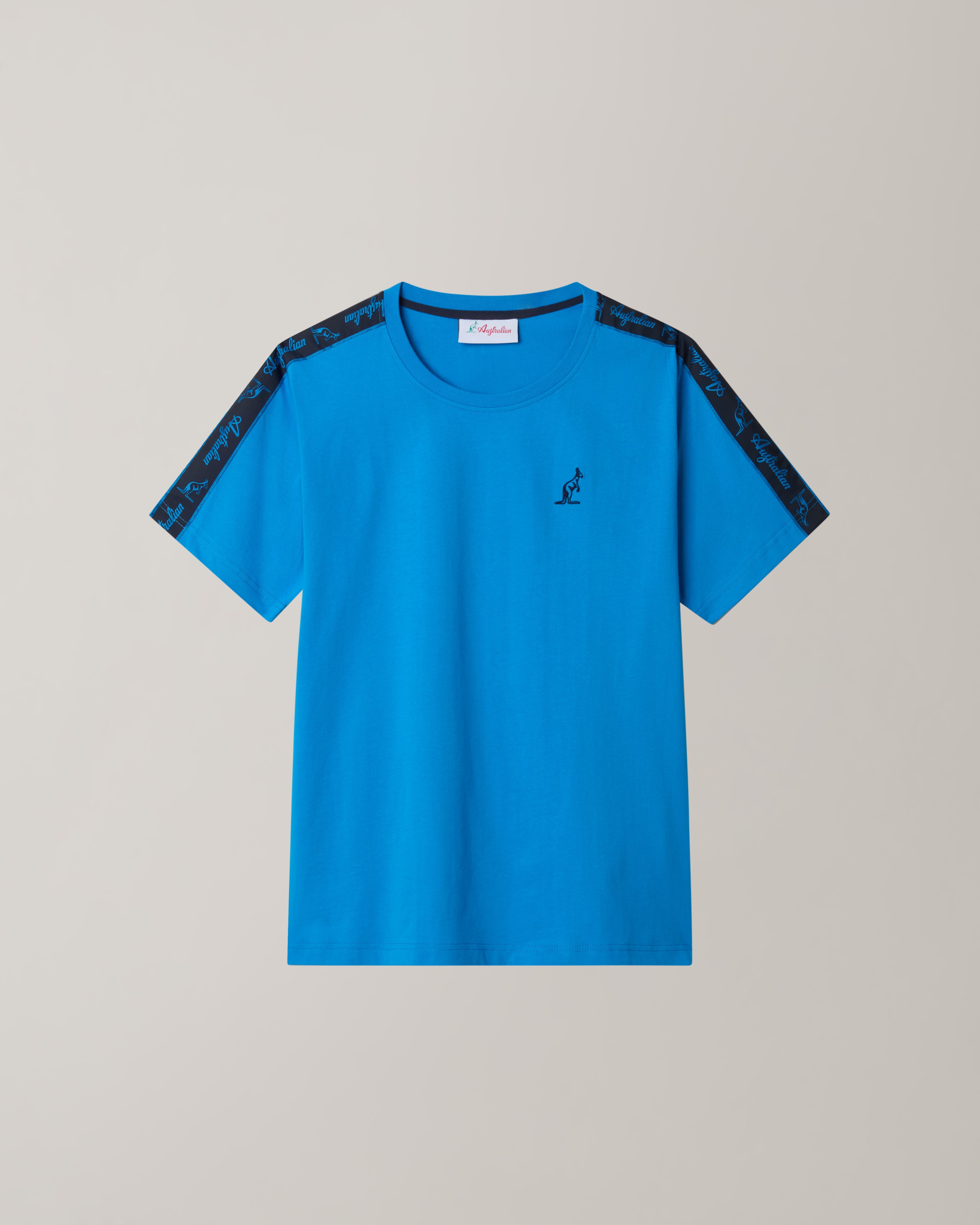 australian-blue-tape-t-shirt-blu-capri-cotone-regular-fit-made-in-italy image 5