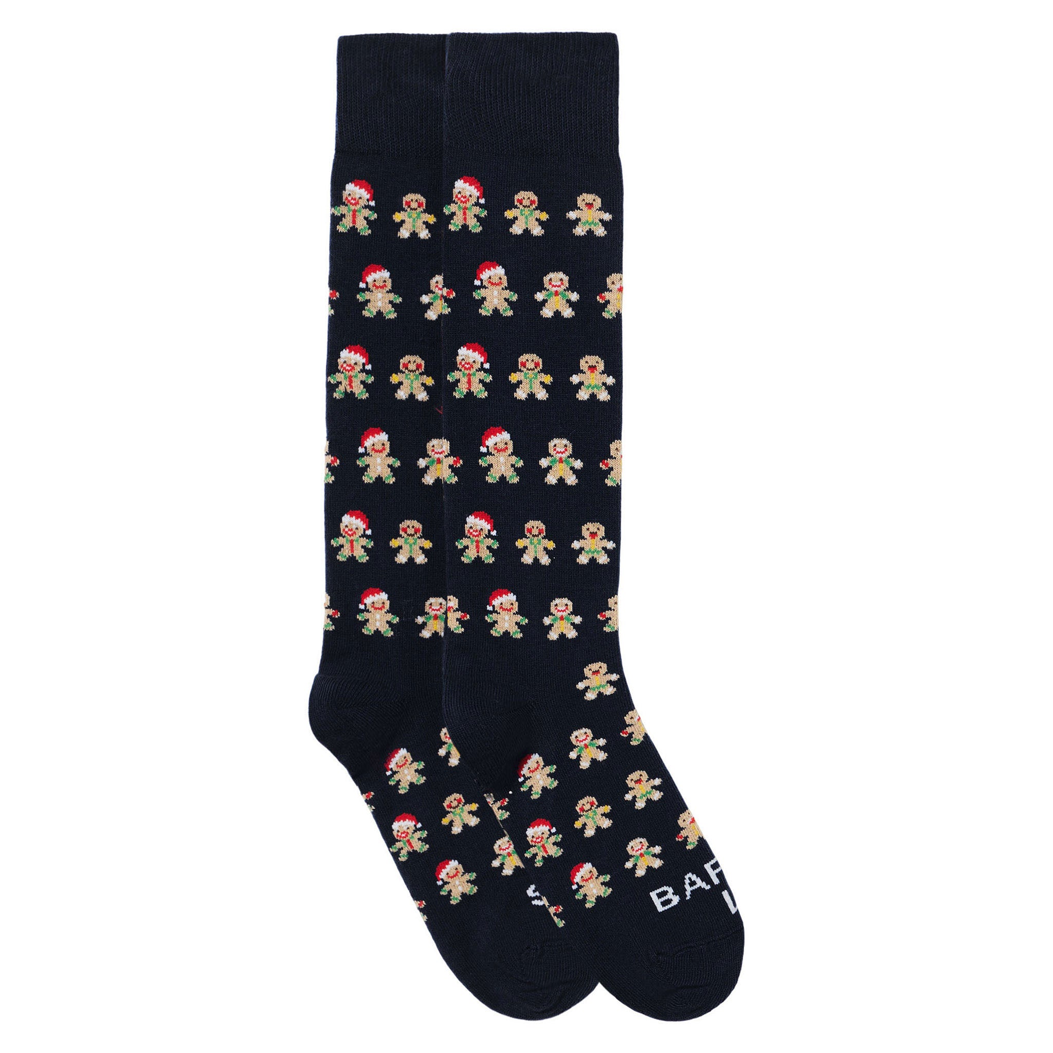 mc2-saint-barth-calze-lunghe-da-bambino-stampa-biscotto-allo-zenzero-blu-navy image 1