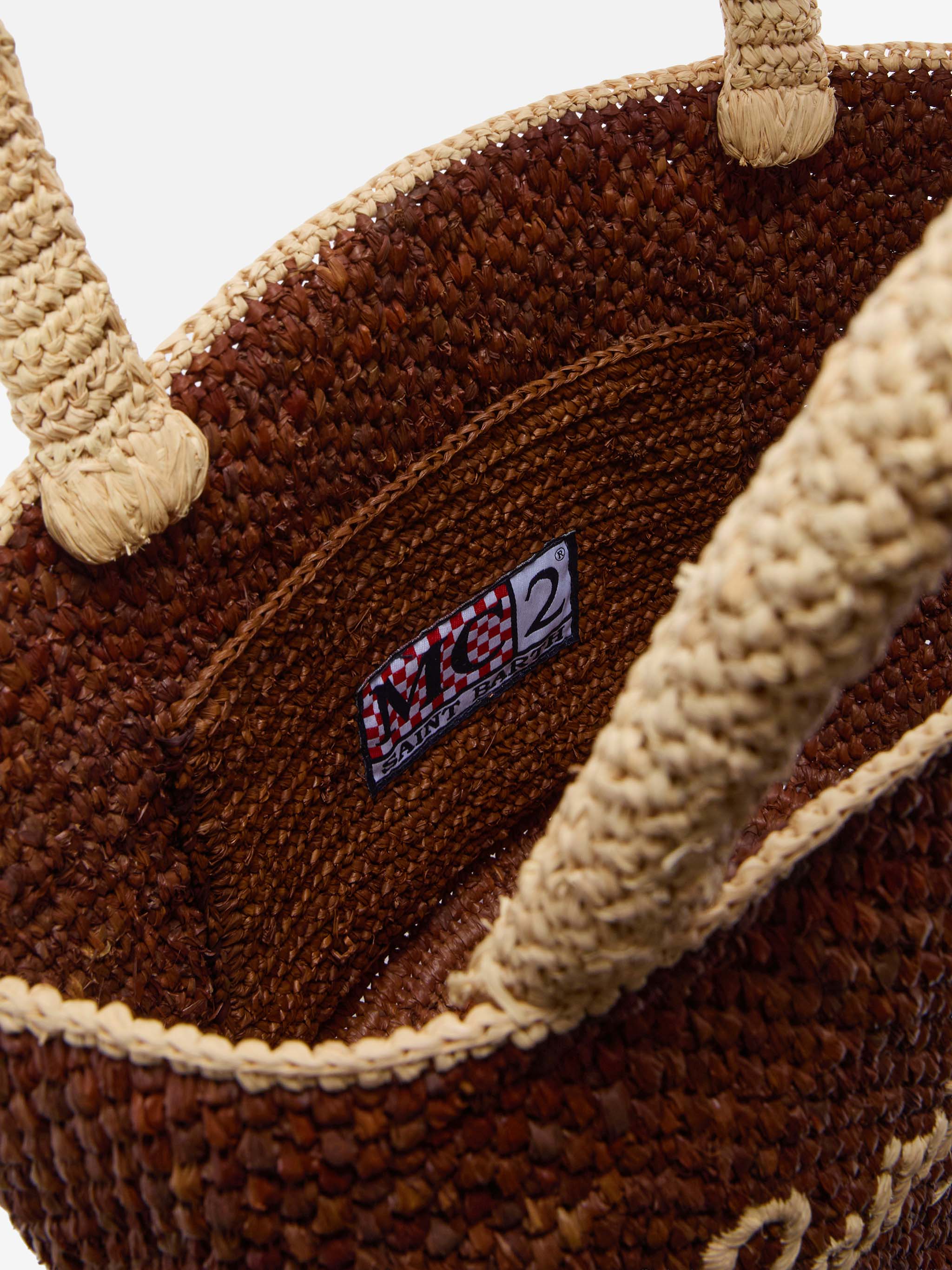mc2-saint-barth-borsa-marcy-raffia-marrone-con-logo-ricamato image 5