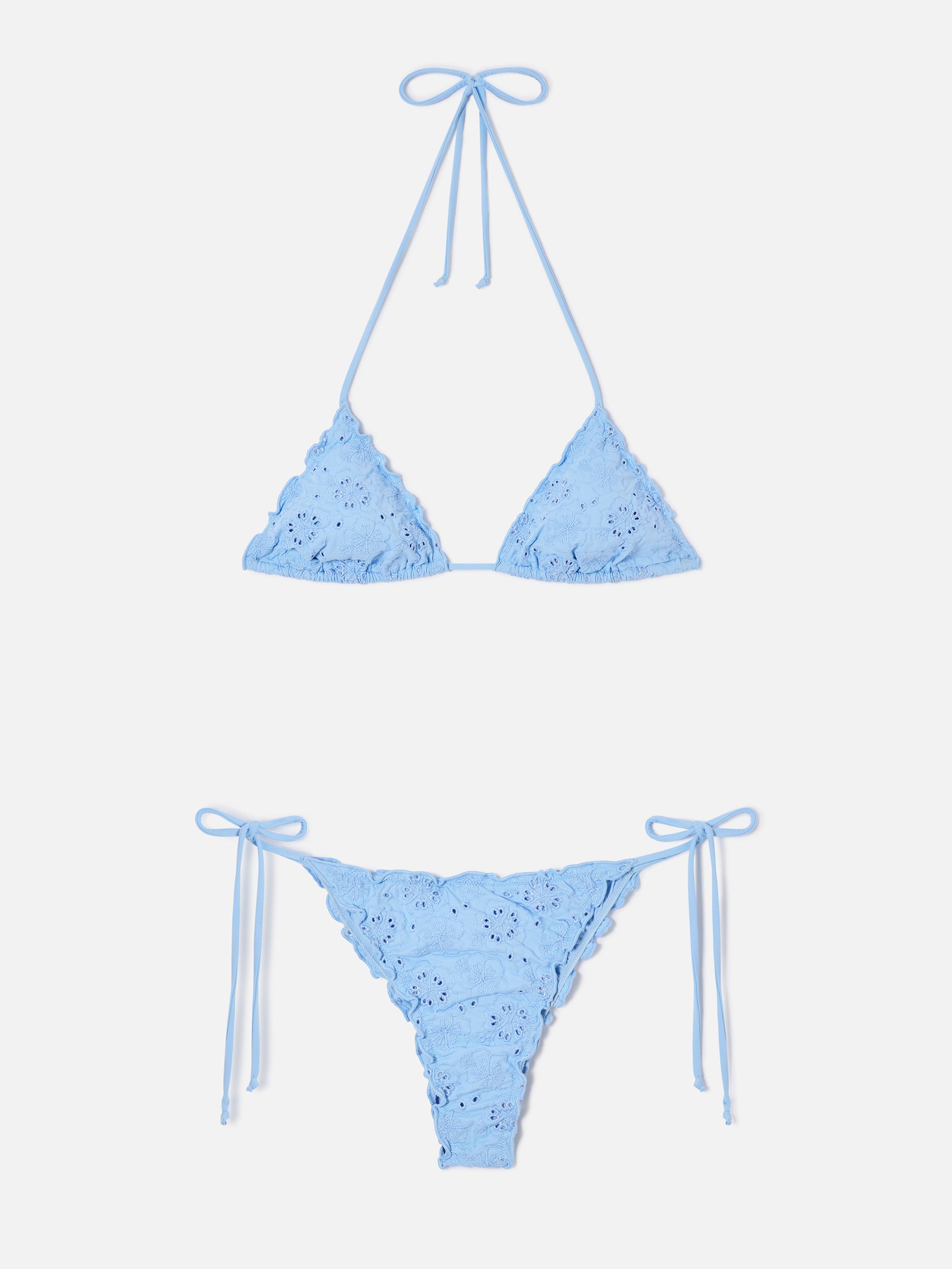 bikini-mc2-saint-barth-sagittarius-miami-in-sangallo-azzurro-con-ricamo-hibiscus image 1