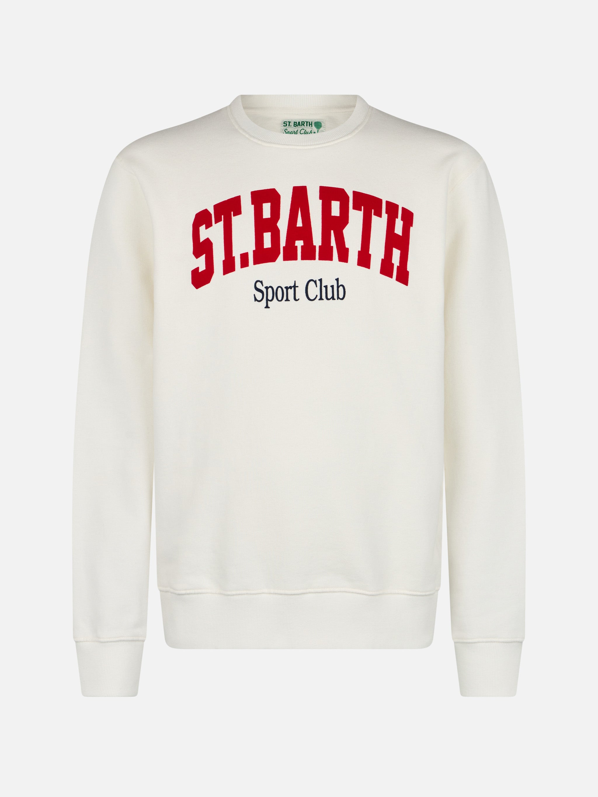 mc2-saint-barth-felpa-soho-st-barth-sport-club-bianca-in-cotone image 4