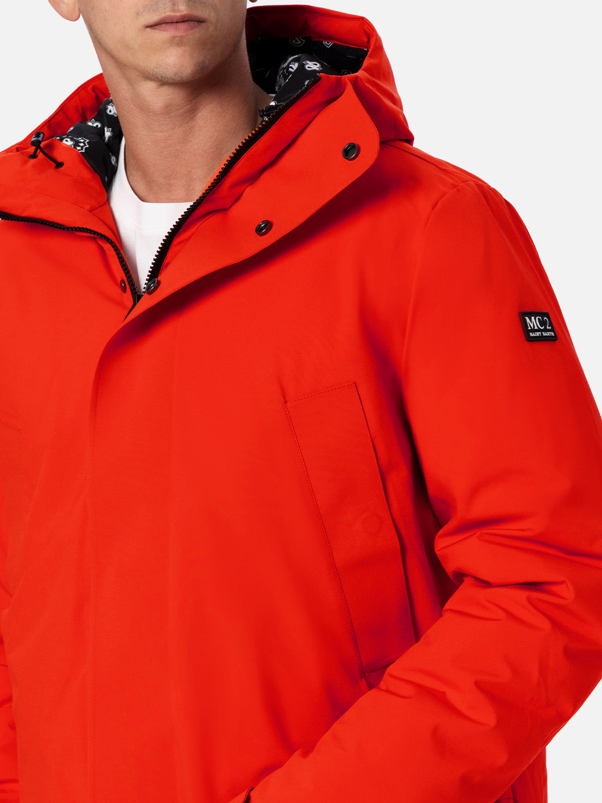 mc2-saint-barth-voyager-giacca-uomo-arancione-antivento-idrorepellente image 2