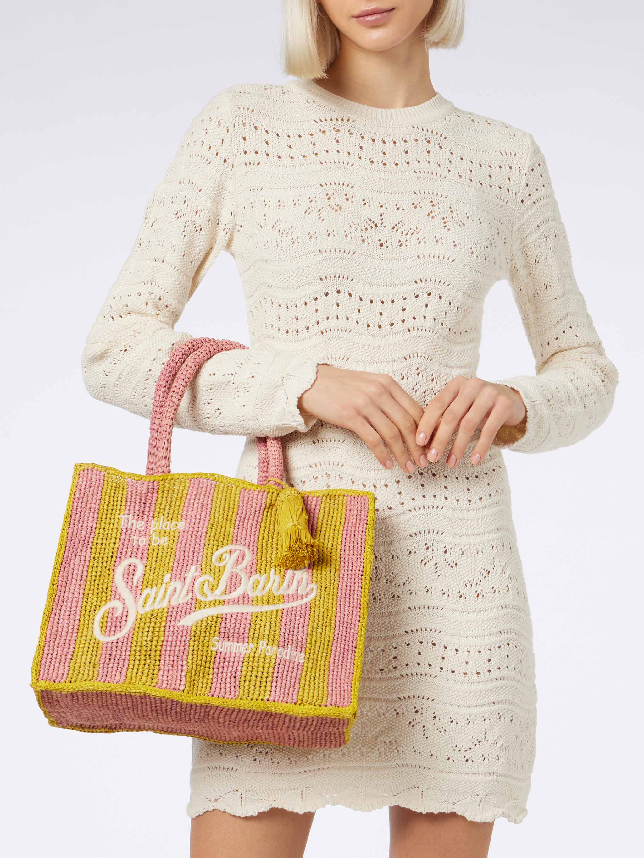 mc2-saint-barth-borsa-colette-rafia-rigata-naturale image 5