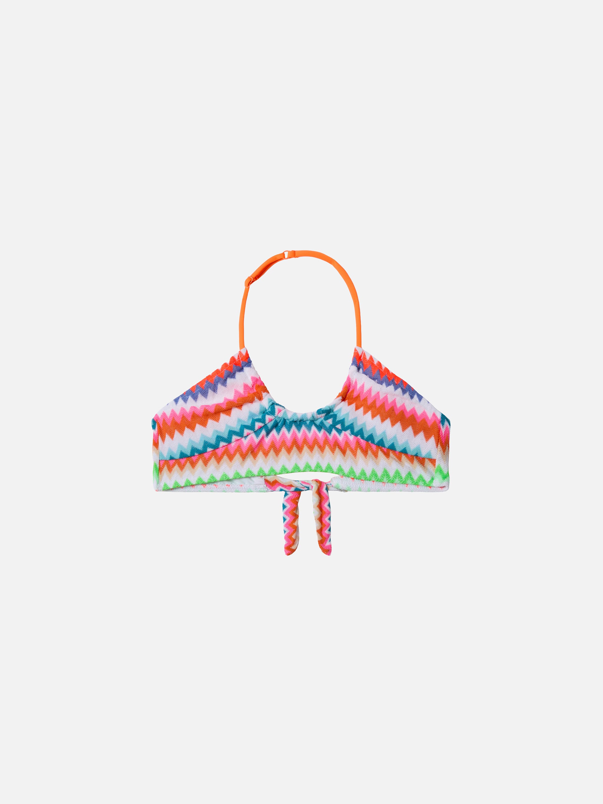 mc2-saint-barth-page-jr-top-crop-bambina-raschel-arancio-verde-fluo image 1
