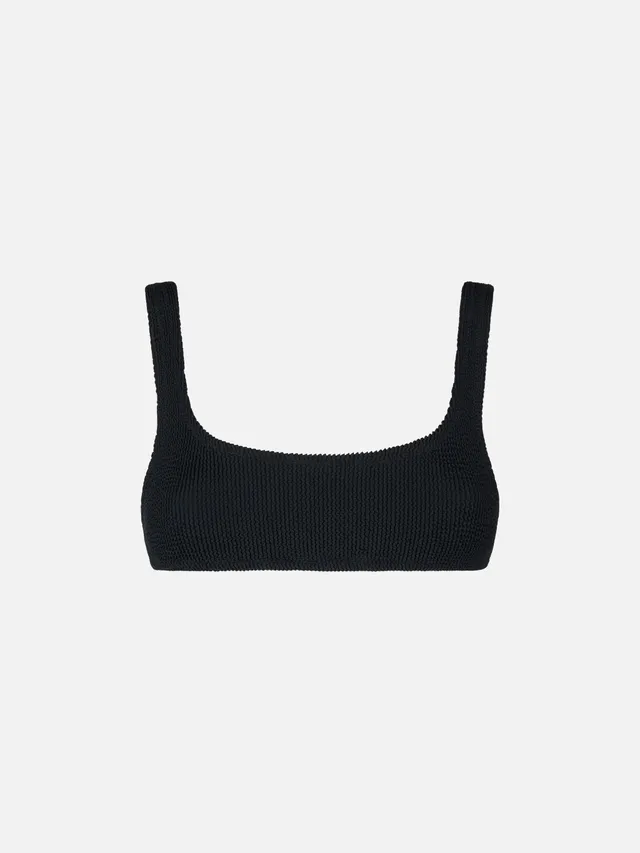 mc2-saint-barth-top-bikini-naima-donna-bralette-crinkle-nero image 1