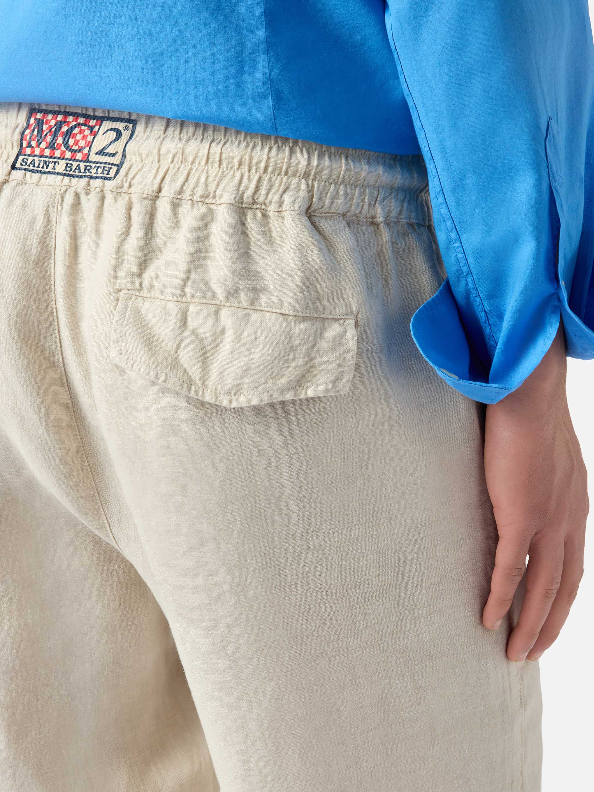 mc2-saint-barth-pantalone-calais-lungo-grigio-chiaro-in-puro-lino image 2
