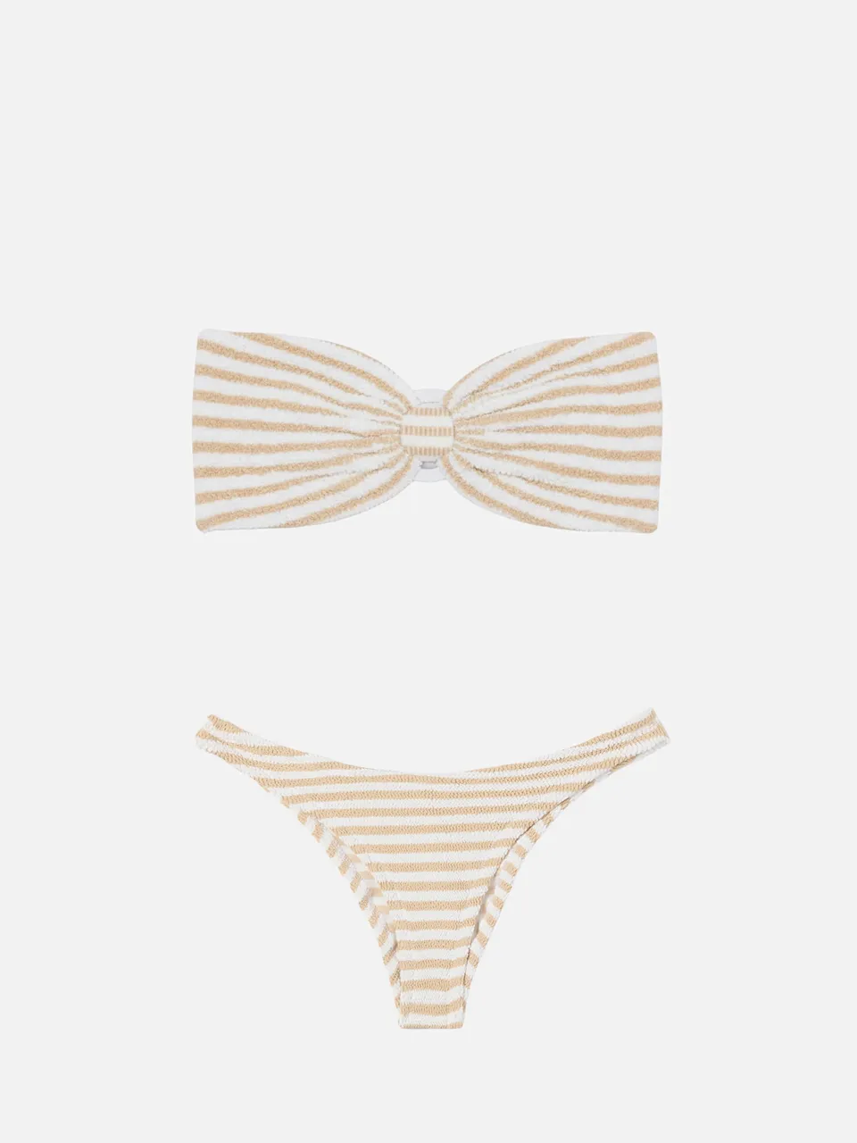 mc2-saint-barth-yulia-elise-bikini-a-fascia-crinkle-a-righe-beige-e-bianco image 1