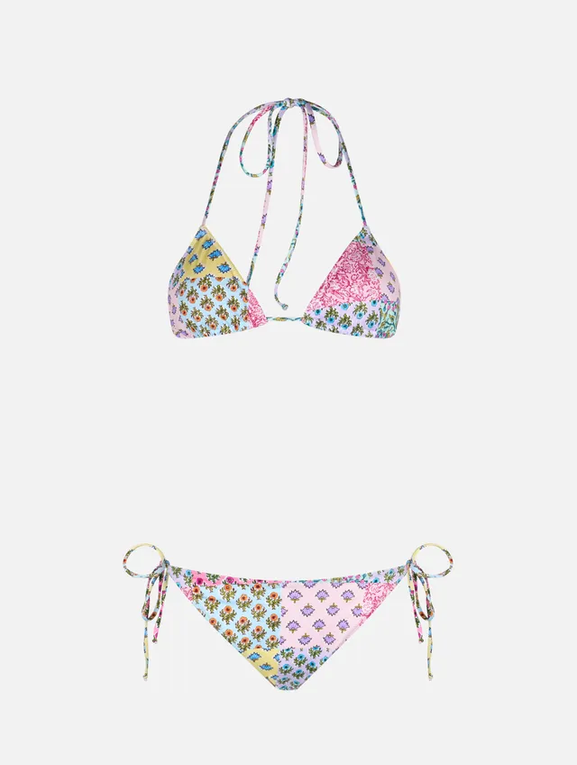 mc2-saint-barth-leah-virgo-bikini-triangolo-patch-floreali-multicolor image 1