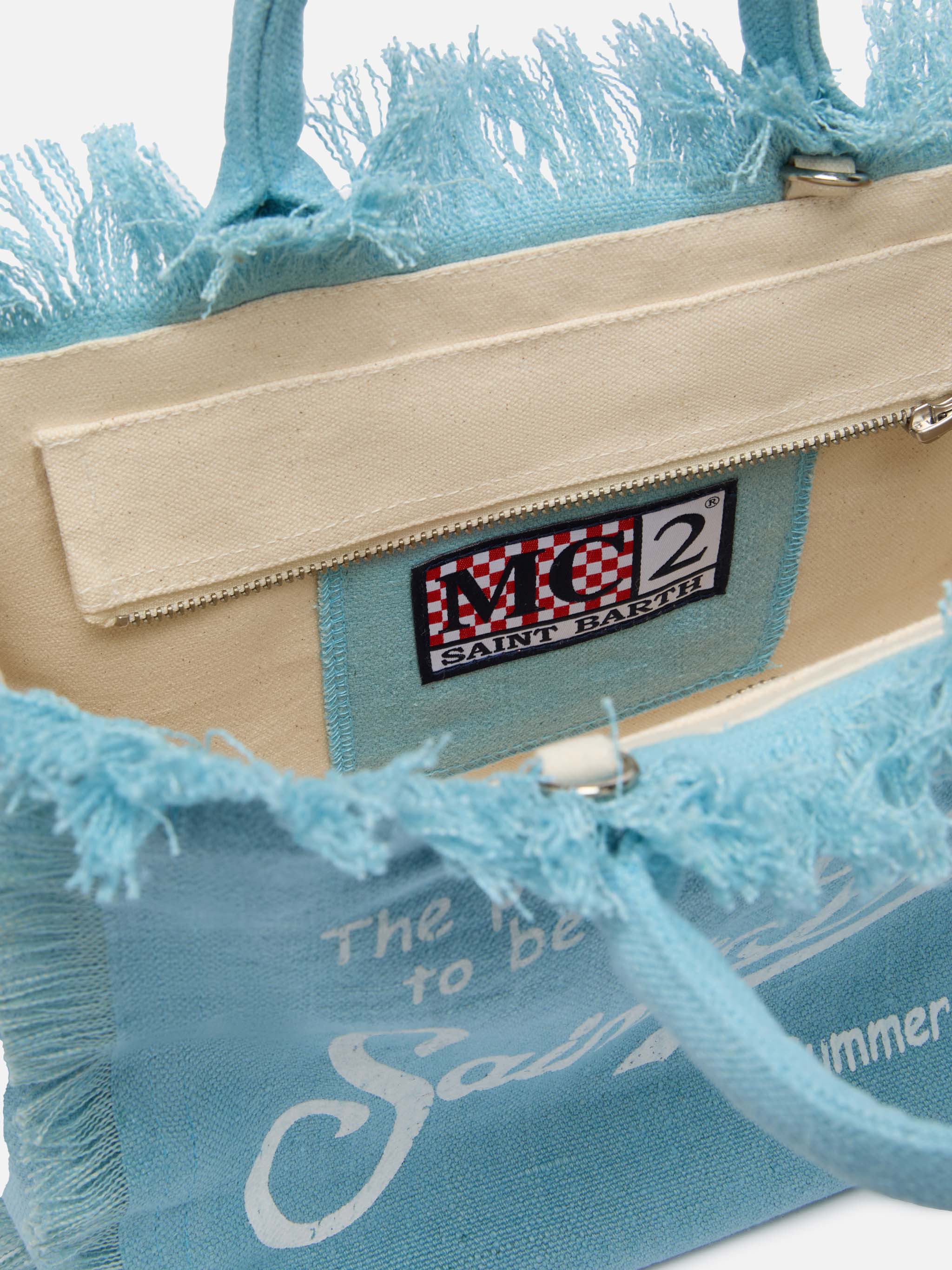 mc2-saint-barth-colette-borsa-mare-in-lino-azzurro-con-frange image 5