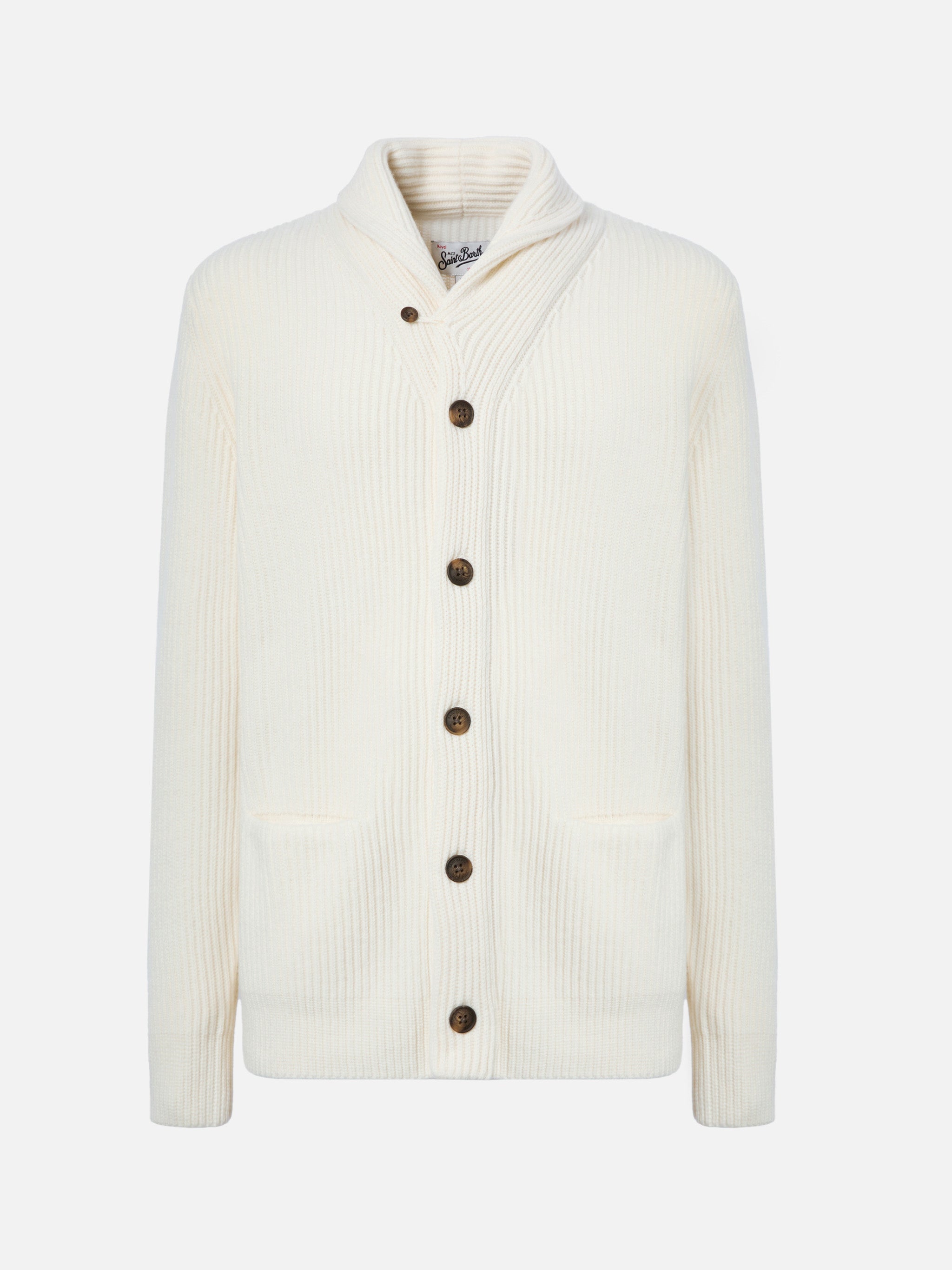 mc2-saint-barth-glasgow-cardigan-uomo-bianco-in-pura-lana image 5