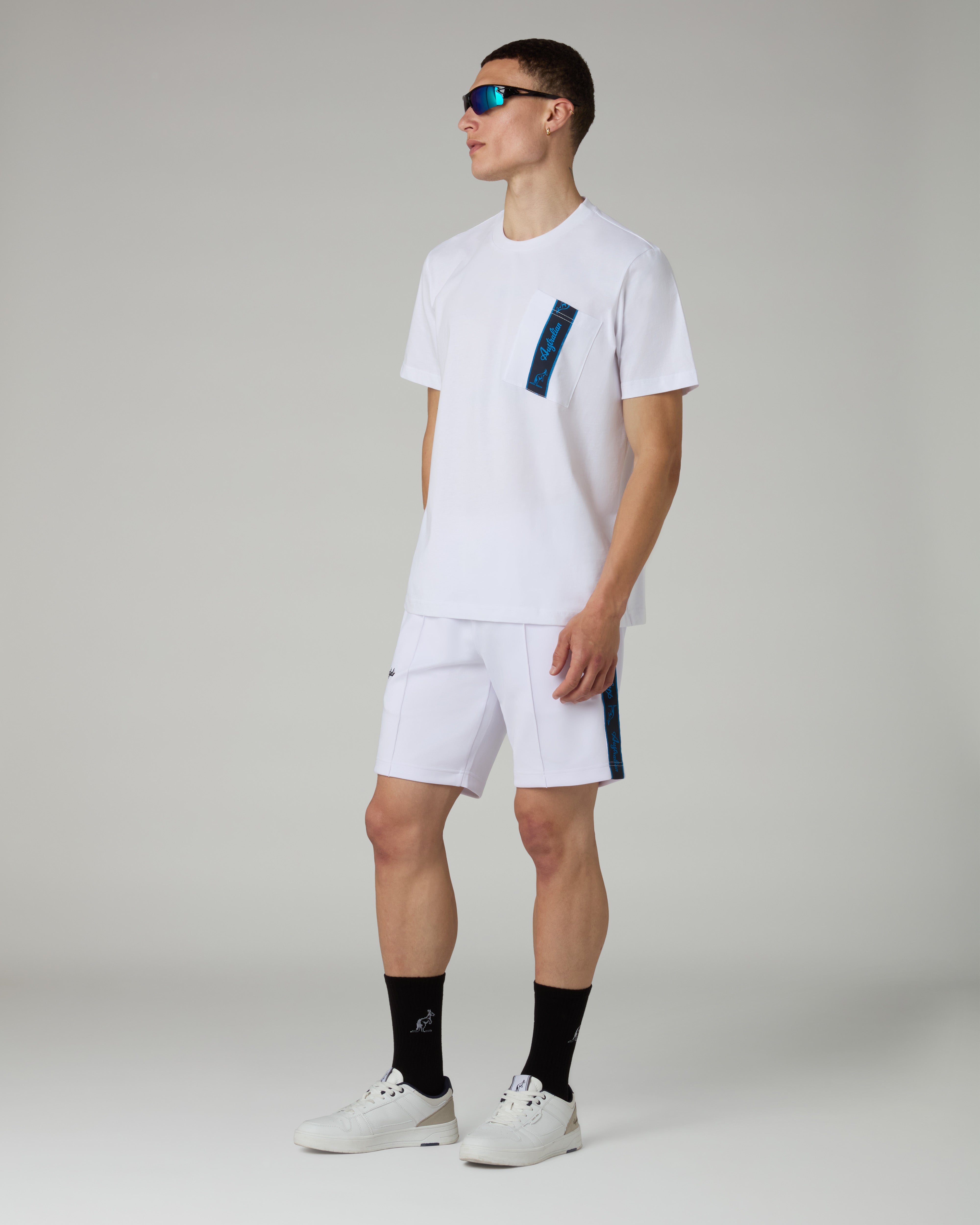 australian-blue-tape-short-bianco-in-tessuto-shot-con-tape image 2