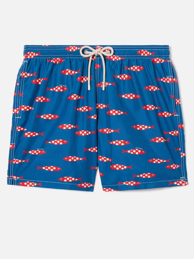mc2-saint-barth-costume-lighting-uomo-blu-stampa-sardine image 1