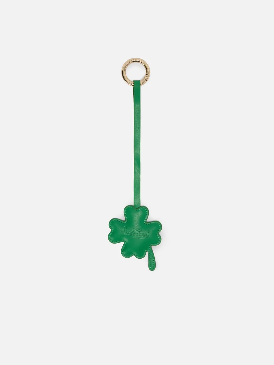 mc2-saint-barth-bcharm01-bag-charm-a-quadrifoglio-in-pelle-verde image 1