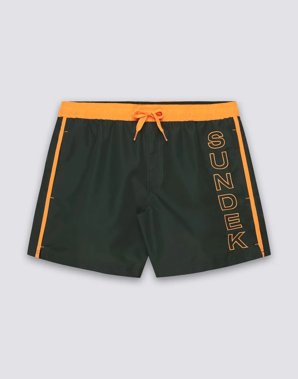 sundek-m732bdta100-costume-da-bagno-uomo-corto-iconic-taffeta-con-piping image 1