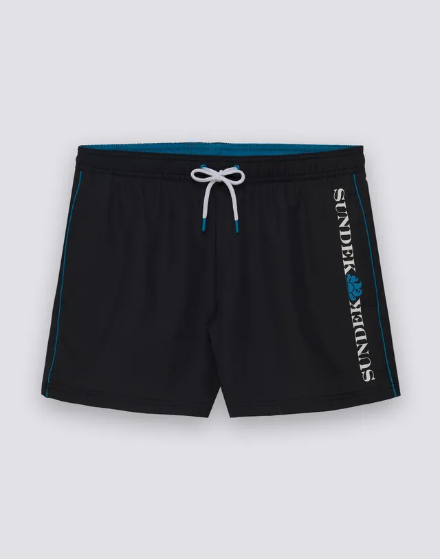 sundek-costume-mare-uomo-corto-con-piping-a-contrasto-in-poliestere-riciclato-re image 1