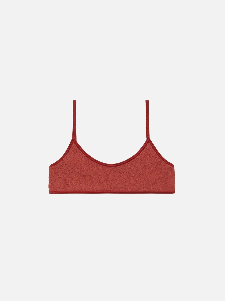 mc2-saint-barth-judy-top-bralette-crinkle-arancio-ruggine image 1