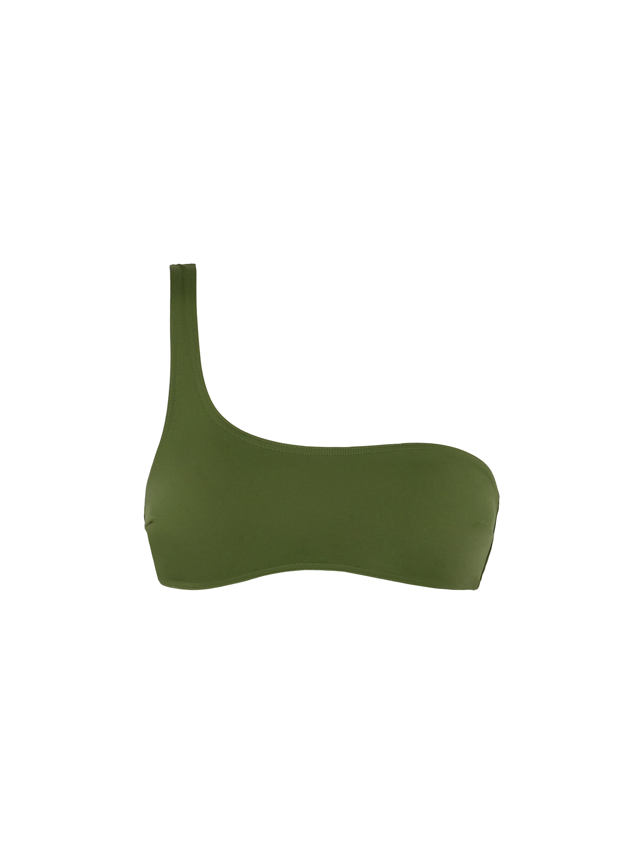 mc2-saint-barth-top-bikini-celestine-bralette-monospalla-verde-militare image 1
