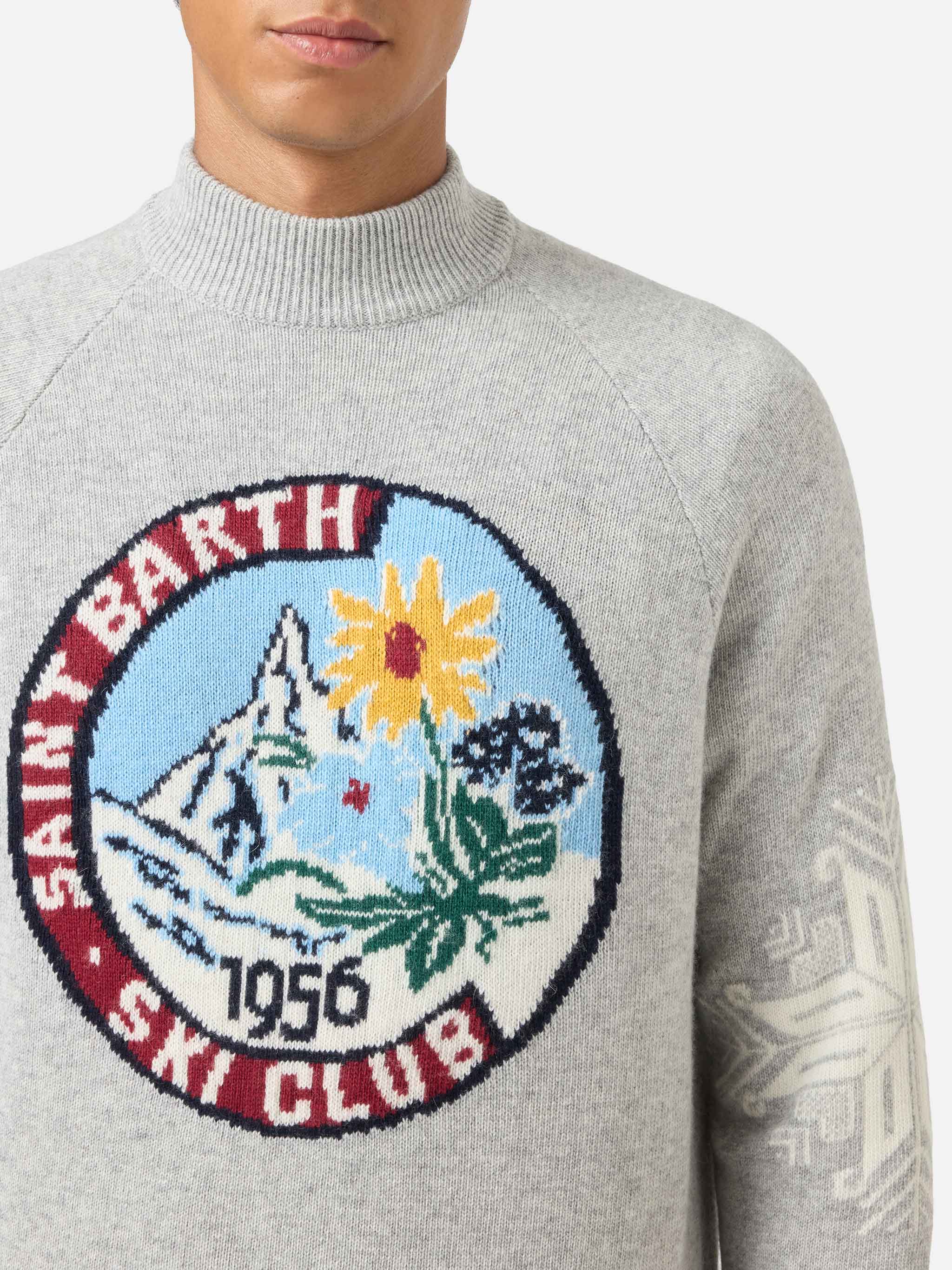 mc2-saint-barth-danya-maglione-uomo-mezzo-dolcevita-jacquard-nordico-grigio-mist image 2