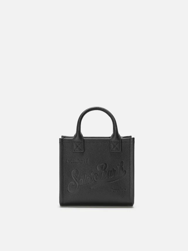 mc2-saint-barth-borsa-vanity-bag-mini-in-pelle-martellata-nera image 1