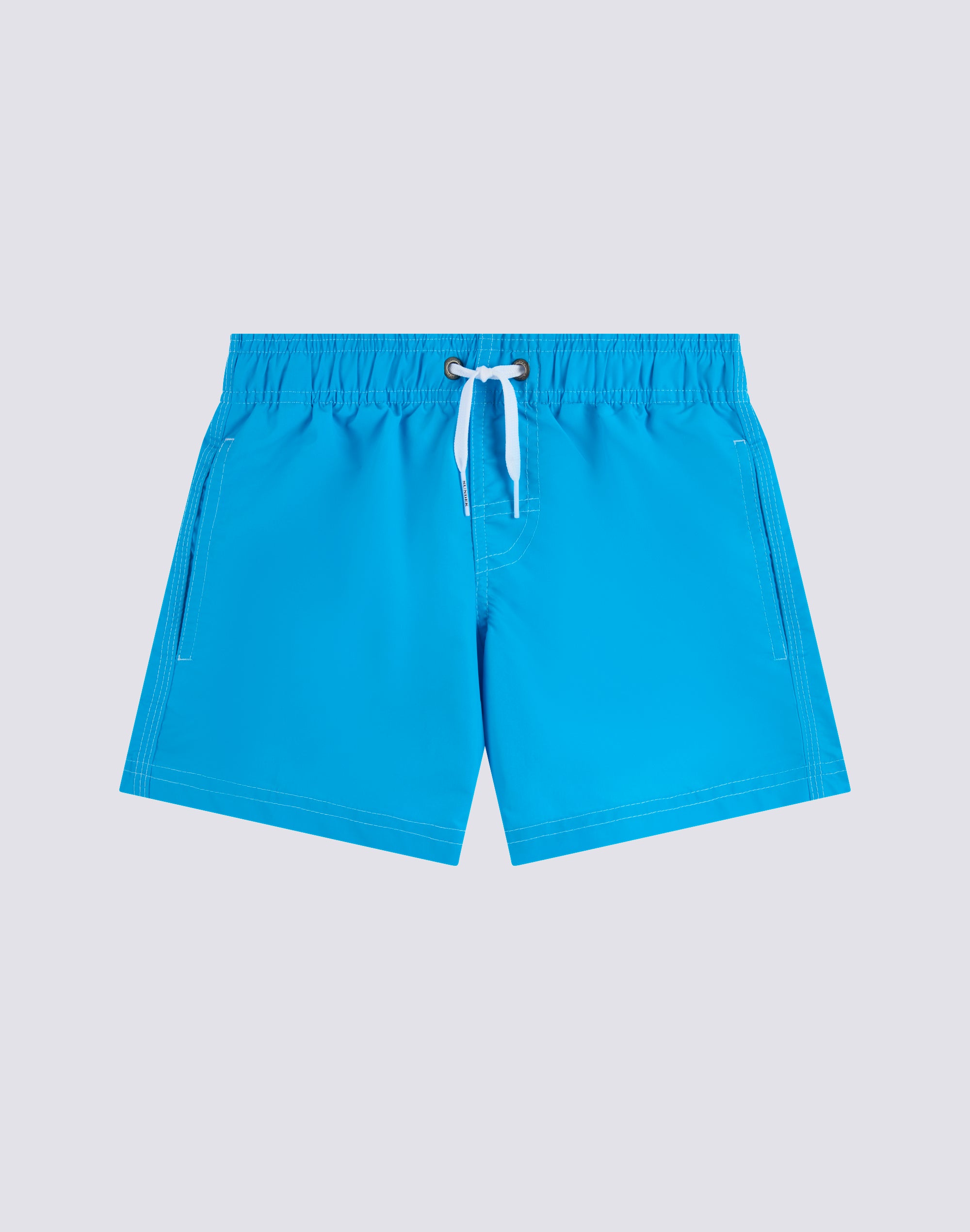 sundek-costume-da-bagno-bambino-corto-vita-elasticata-iconic-taffet-tinta-unita image 2
