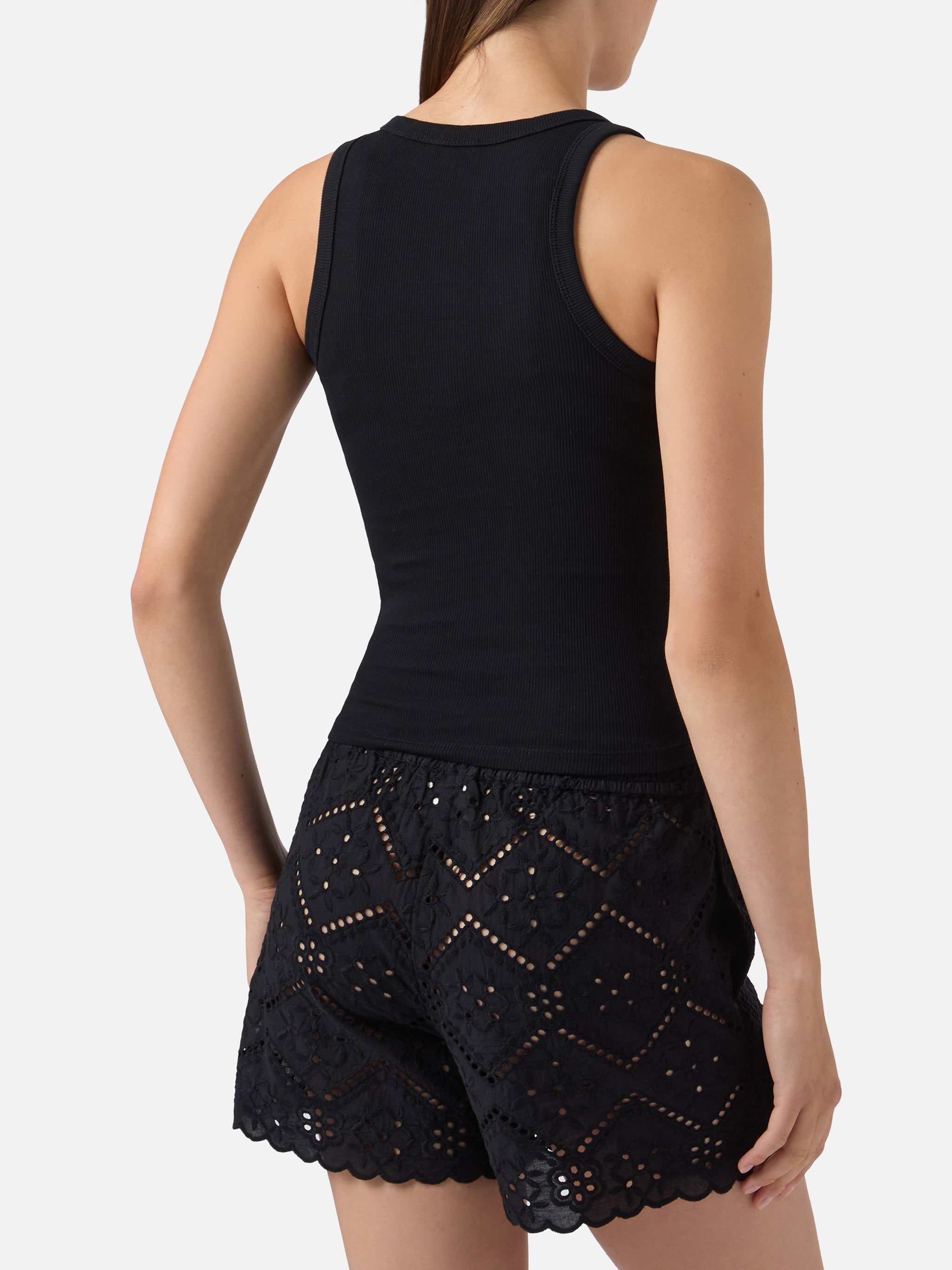 mc2-saint-barth-canottiera-ada-in-cotone-elasticizzato-a-costine-nera-con-patch- image 4
