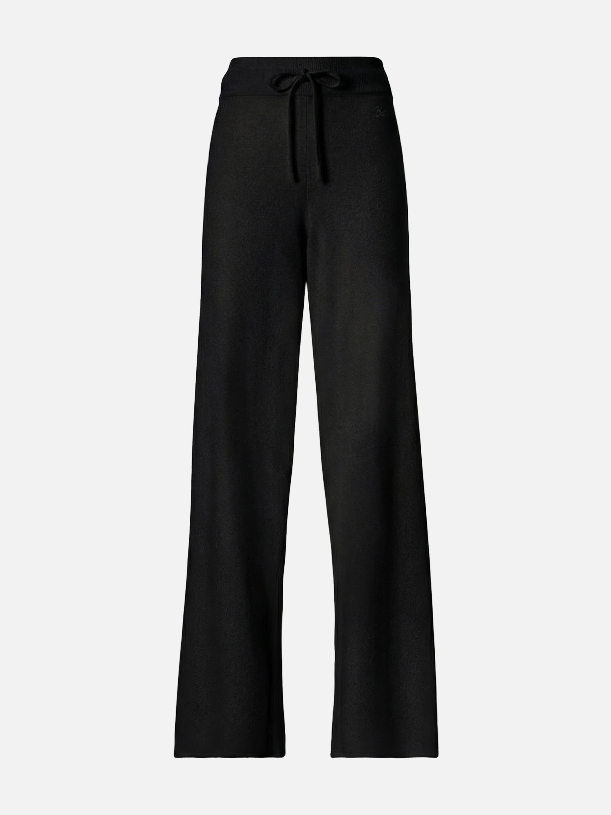 mc2-saint-barth-savine-pantaloni-palazzo-donna-neri-in-misto-cashmere image 3